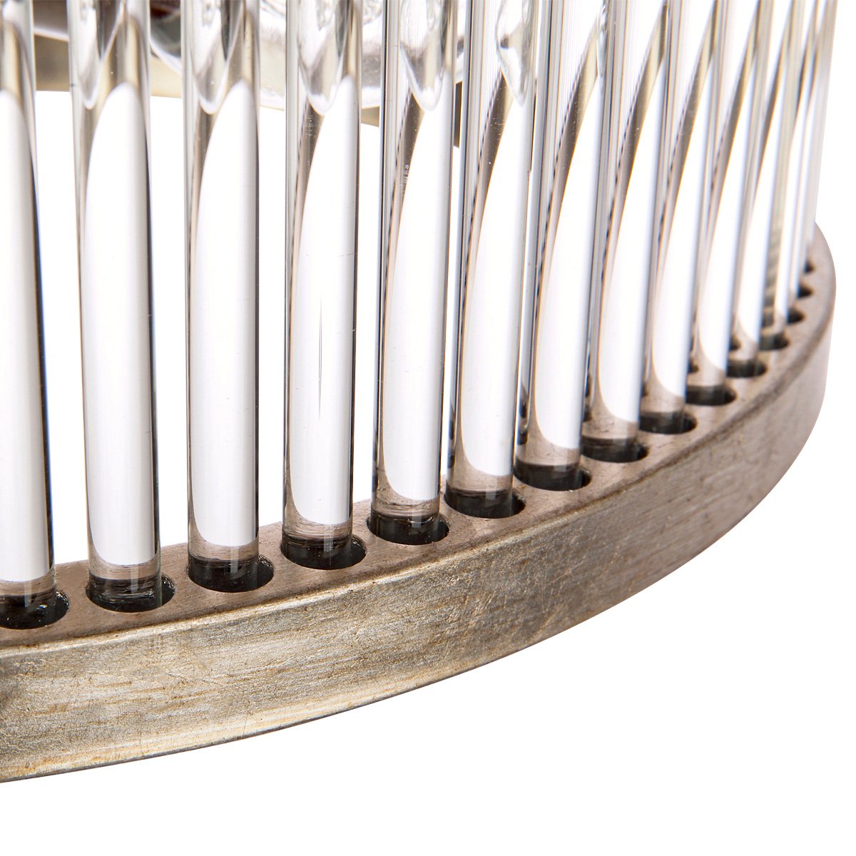 Francine Flush Mount - Antique Silver