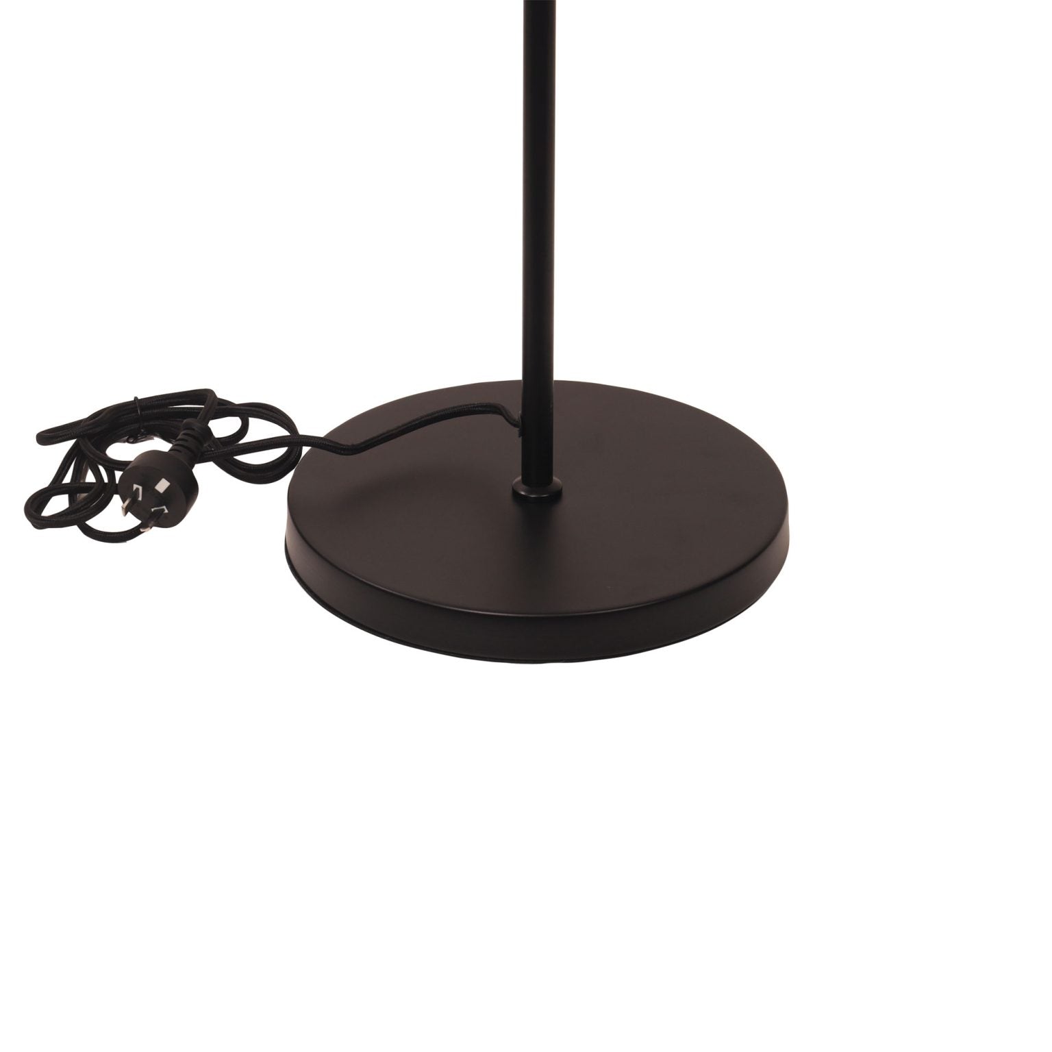 Ari 2 Light Floor Lamp Black With Black Head