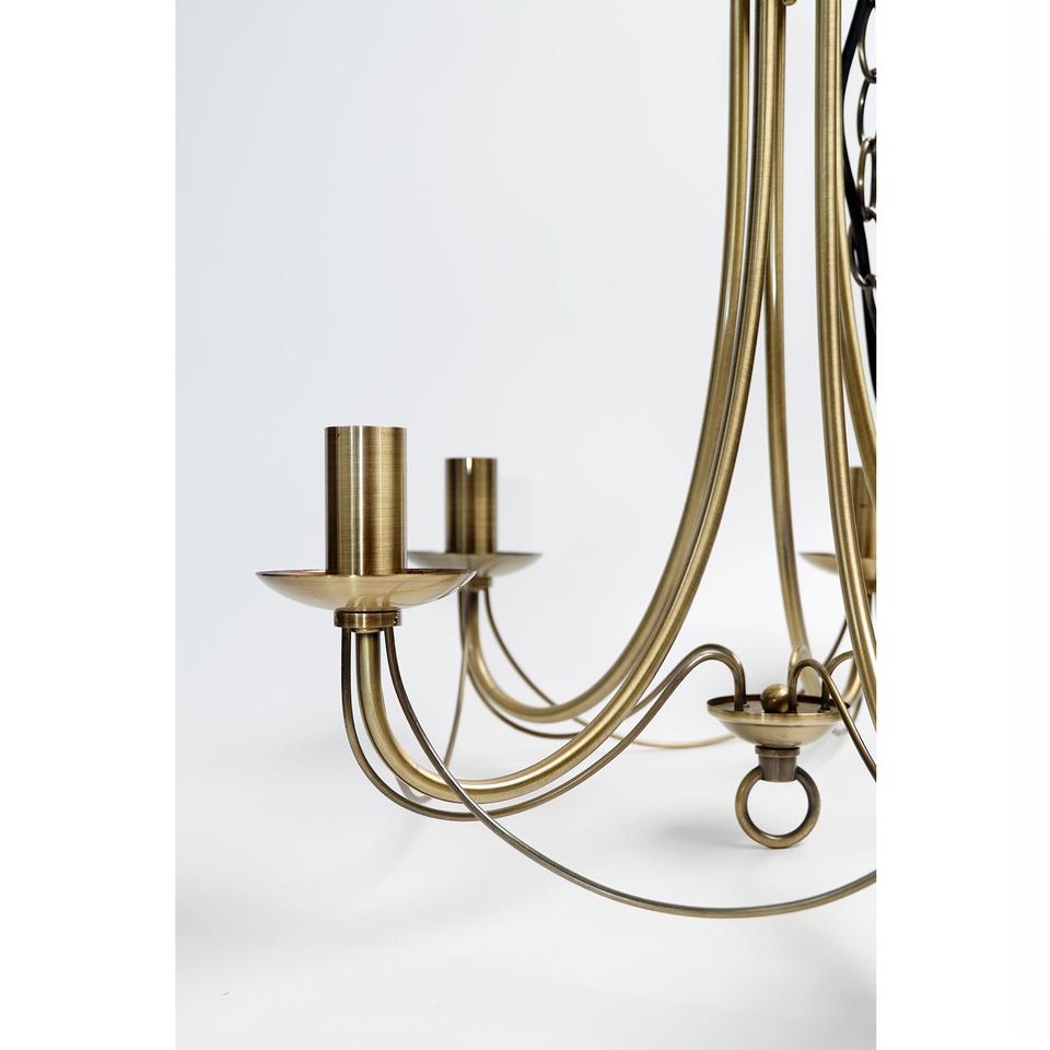 Zanzibar Chandelier 5 Light - Antique Brass - LL002CH015AB