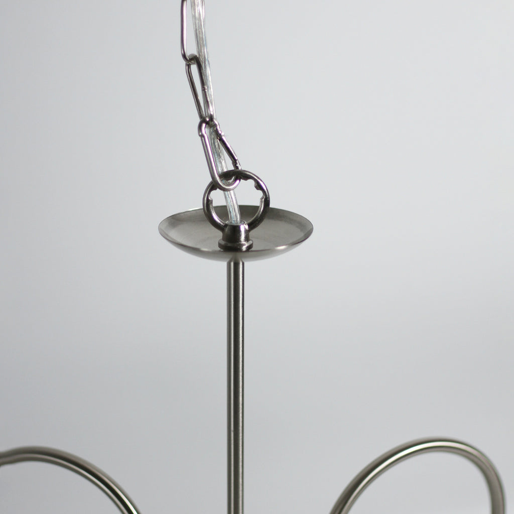 Aviva 3 Lights Small Chandelier Light Satin Chrome - LL002CH102S