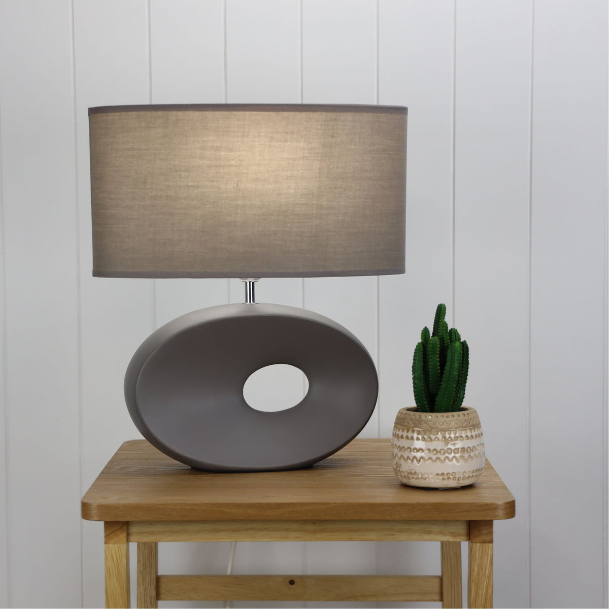 Louise Complete Table Lamp Grey