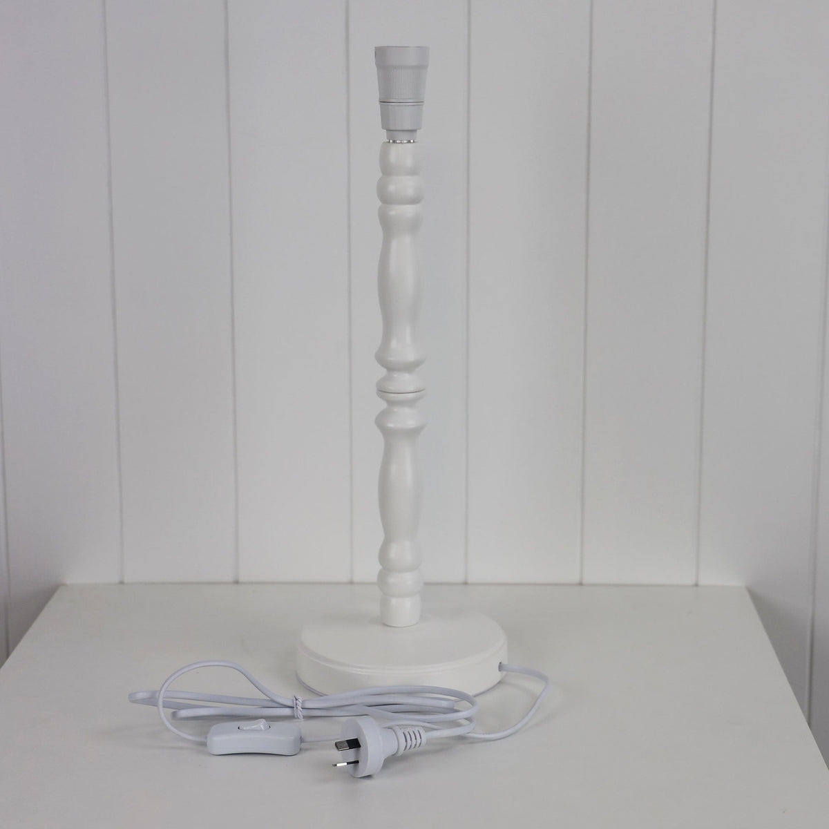 Rosalie 46 White Table Lamp Base Only B22