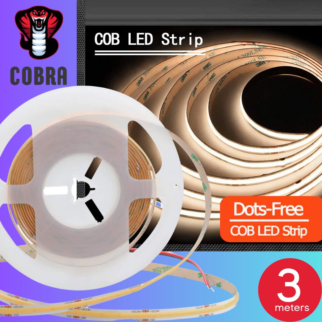 COBRA 30W 3 meter Cool White LED Strip Lighting Kit-Strip light-Dropli