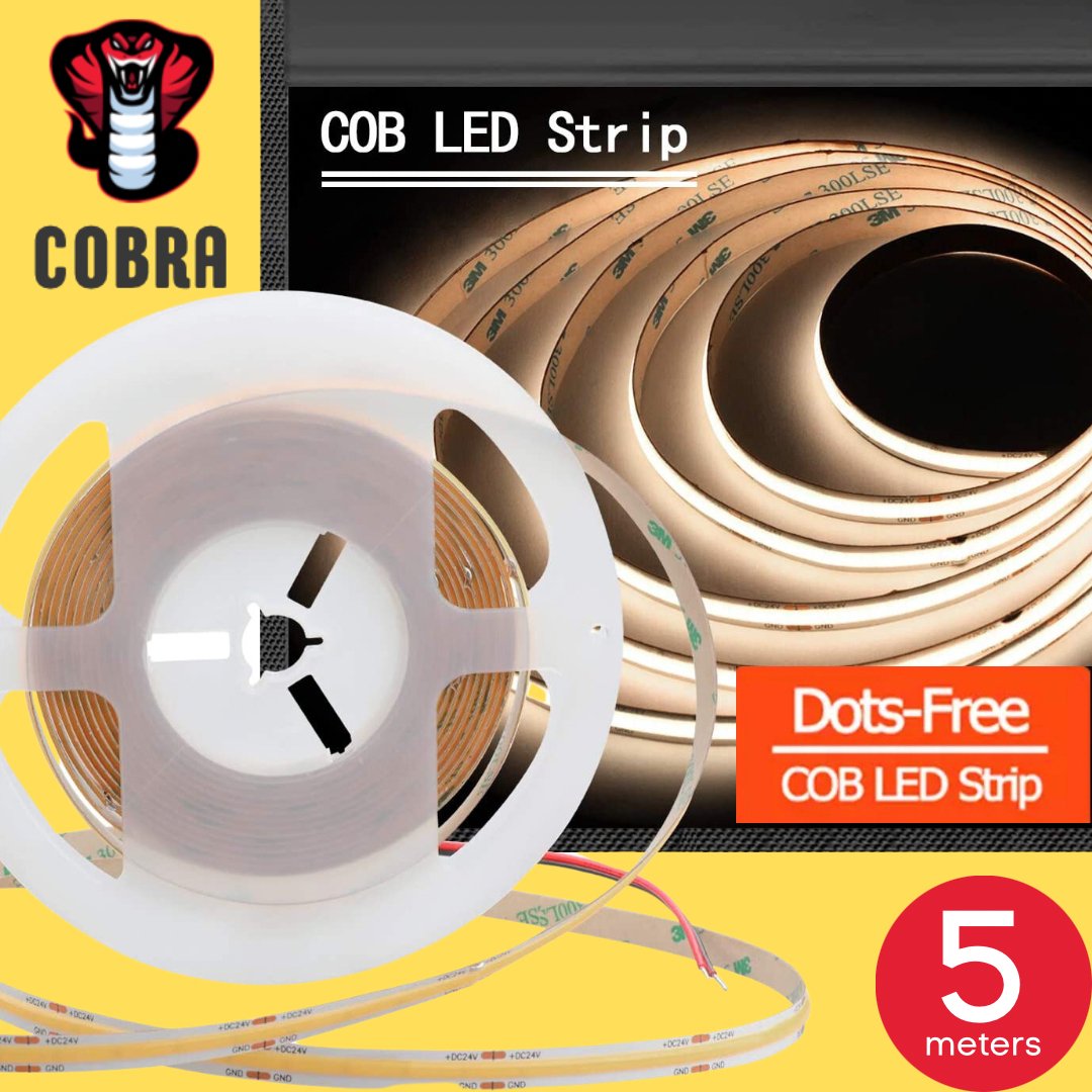COBRA 50W 5 meter Warm White LED Strip Lighting Kit-Strip light-Dropli