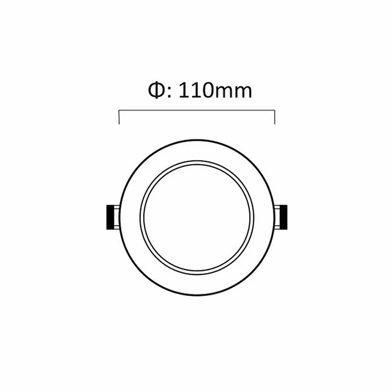 3A Lighting 10W Tri-Colour Dimmable LED Downlight 90mm Cut out