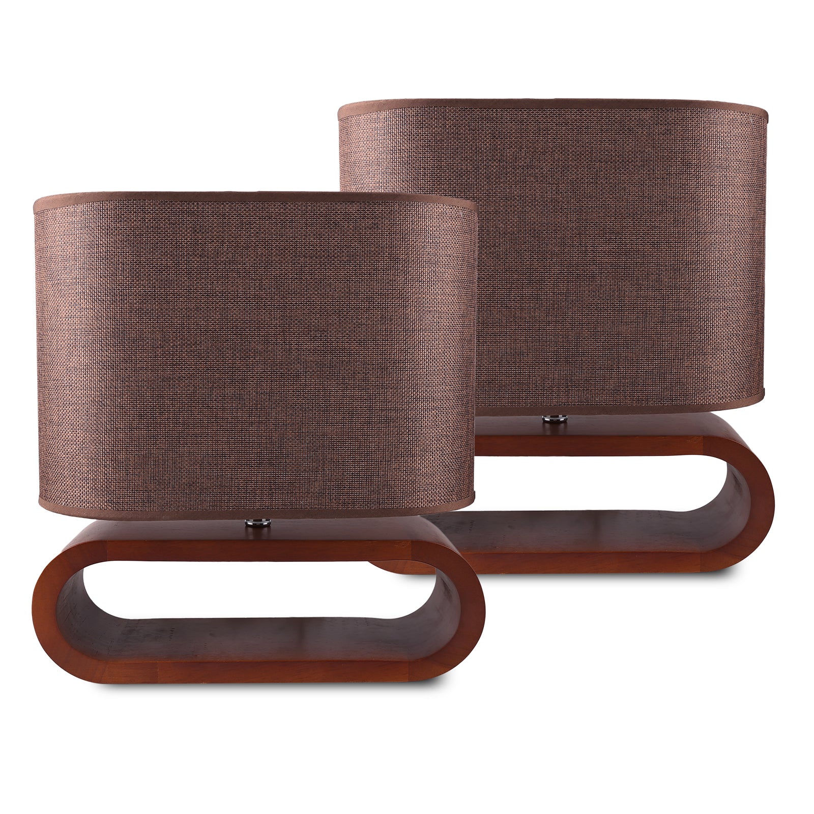 EMIKO Contemporary Nordic Stype Table Lamp Wood Base E27 Brown-Table Light-Dropli