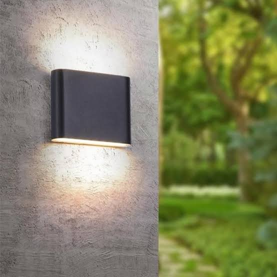 Hayden 12W Up/Down IP54 LED Wall Lamp Matt Black-General-Qzao