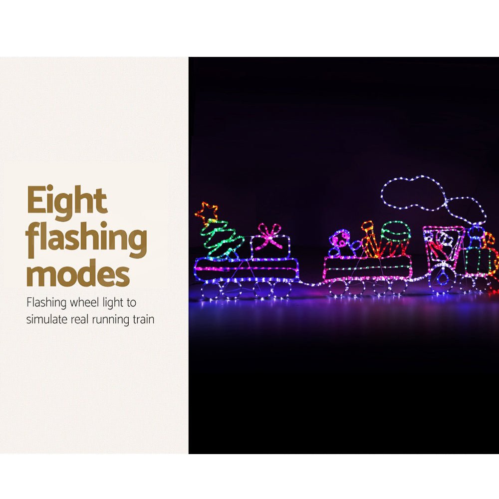 Christmas Lights Motif LED Rope Light Train Xmas Decor-Occasions > Christmas-Dropli