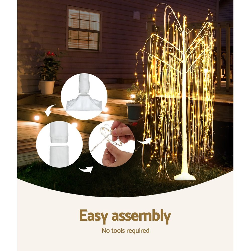 Christmas Tree 1.8M 360 LEDTrees With Lights Warm White-Occasions > Christmas-Dropli