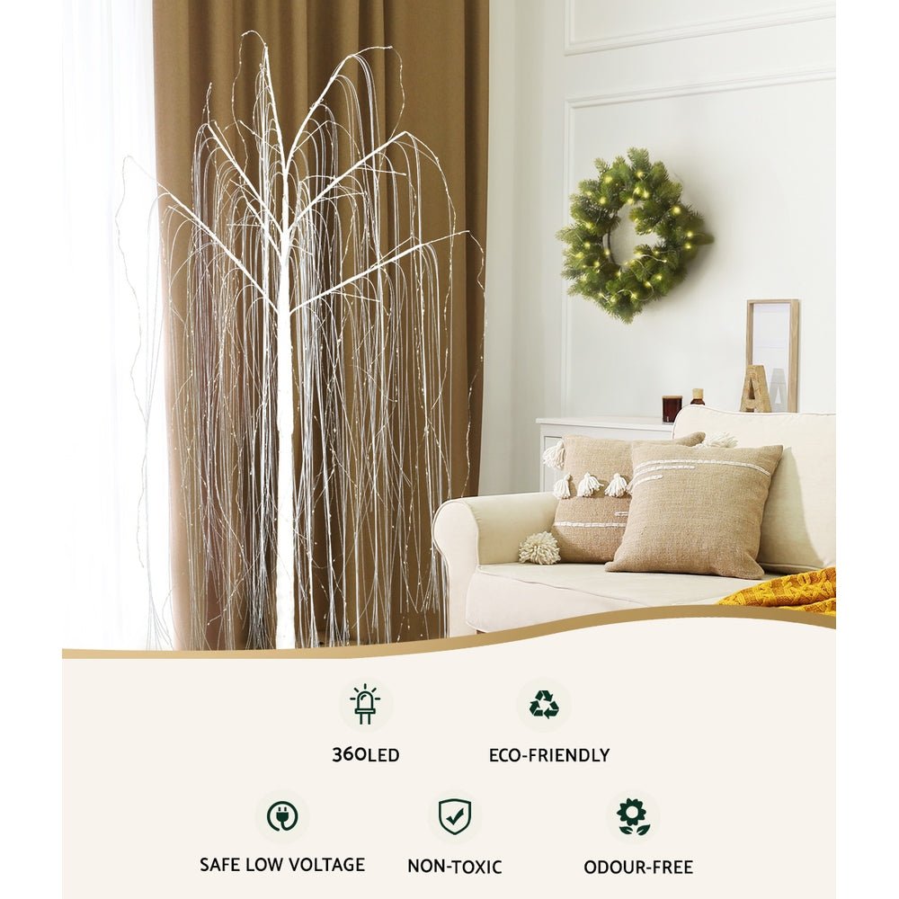 Christmas Tree 1.8M 360 LEDTrees With Lights Warm White-Occasions > Christmas-Dropli