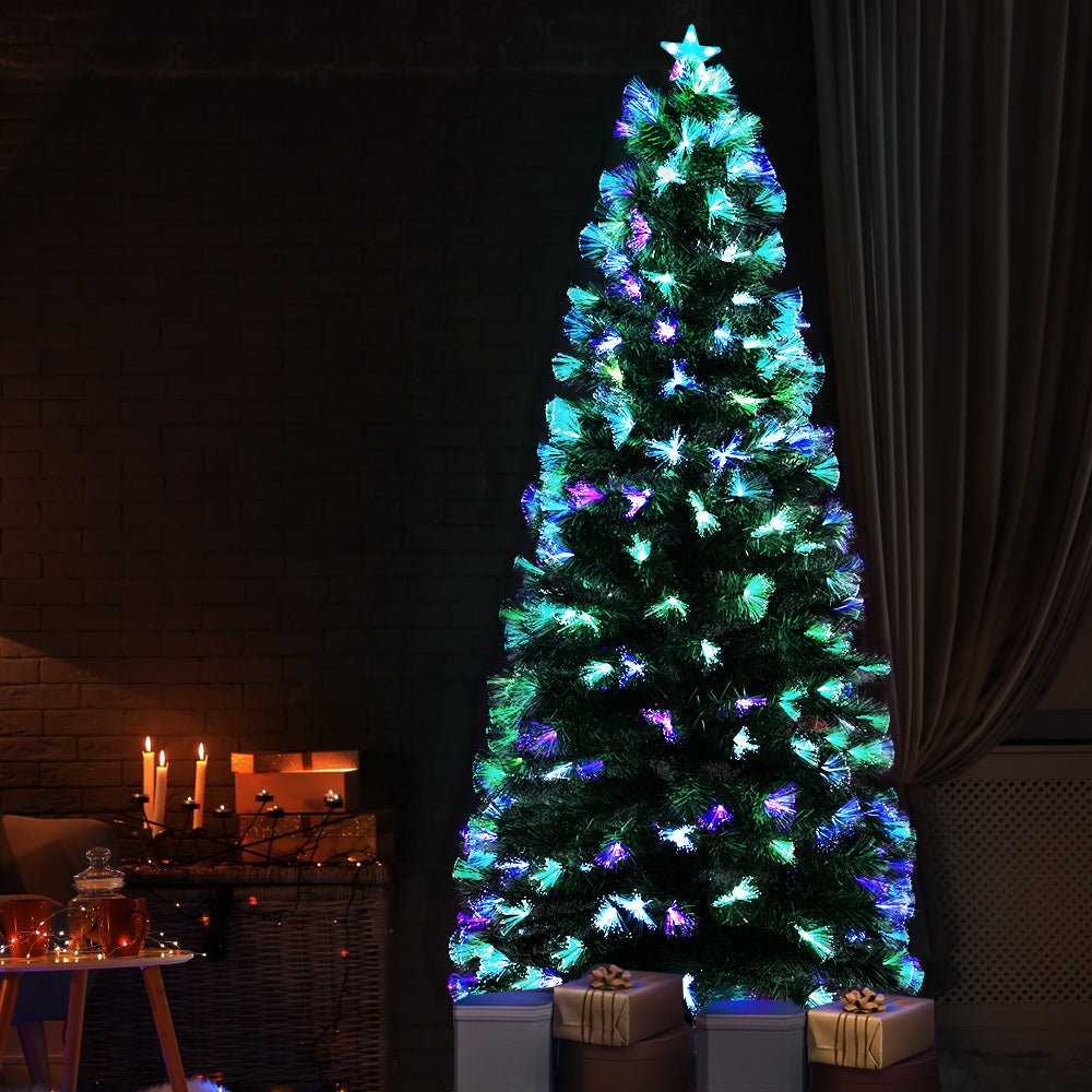 Christmas Tree 1.8M 6FT LED Xmas Multi Colour Lights Optic Fibre-Occasions > Christmas-Dropli