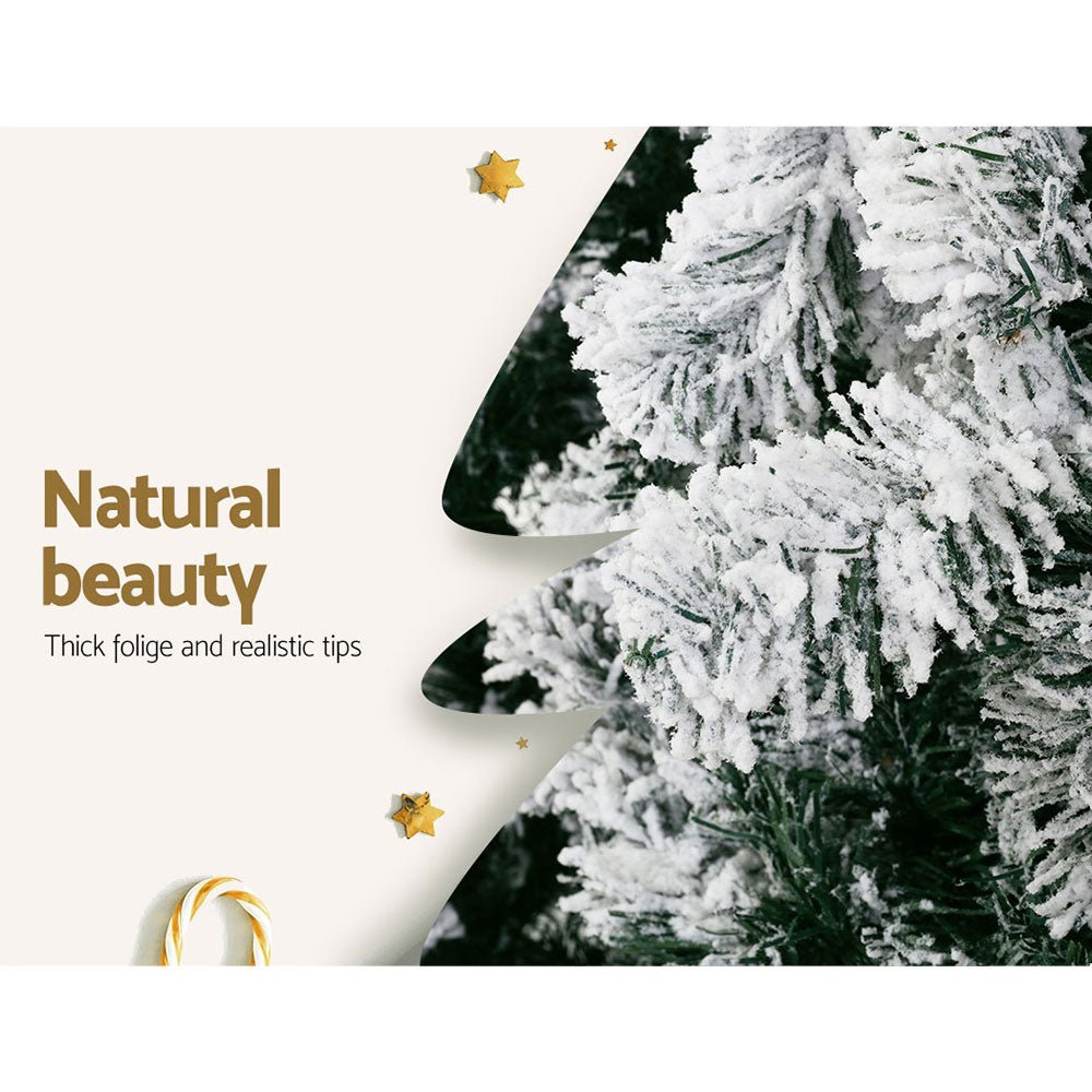 Christmas Tree 1.8M Xmas Trees Decorations Snowy 520 Tips-Occasions > Christmas-Dropli