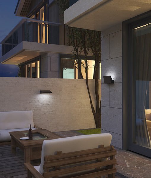 PLANA Exterior LED Adjustable Wall Light White 13W 3000K IP65 - PLANA02
