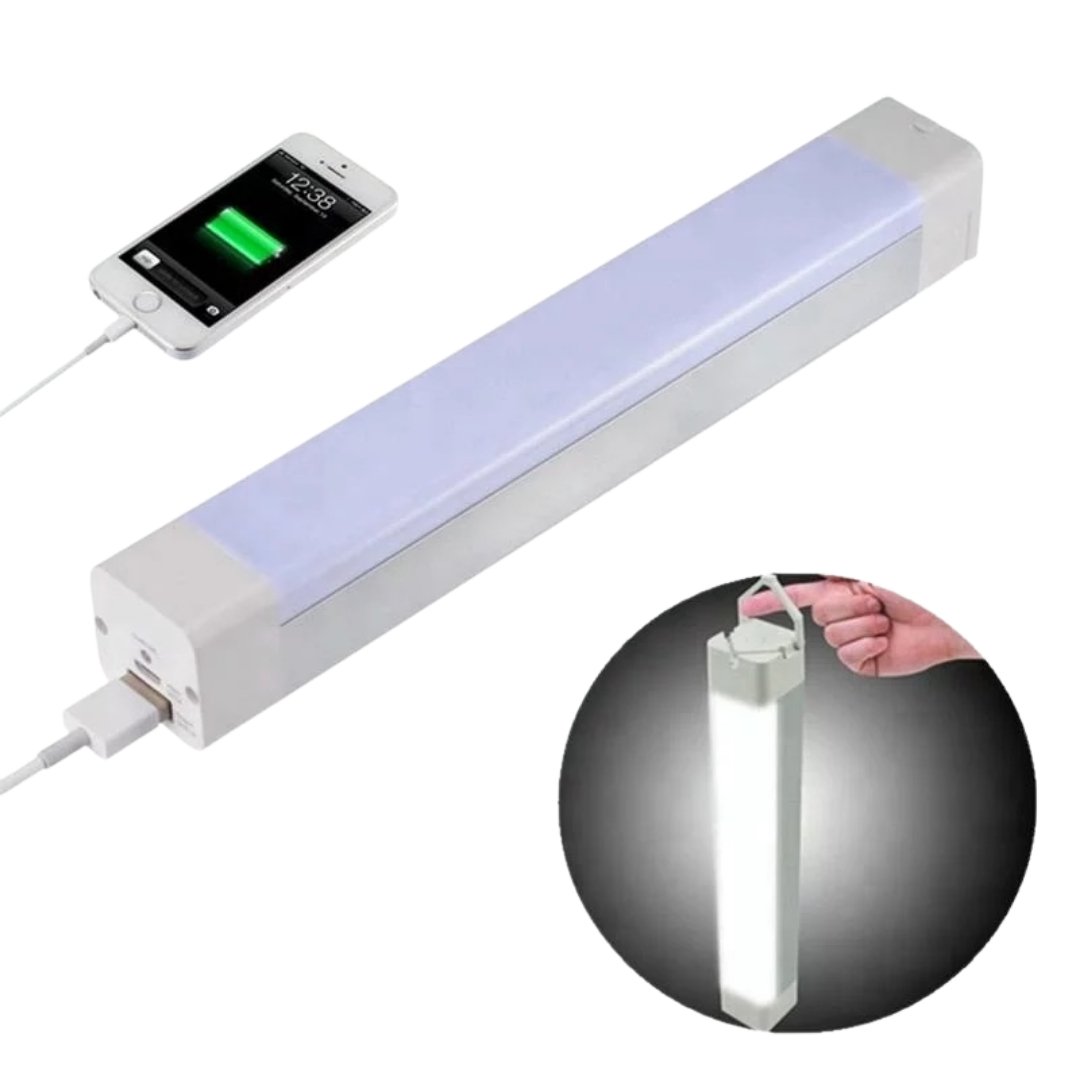 Super Bright LED HandyX Rechargeable Portable Light with internal power bank to charge mobile devices-Camping light-Dropli