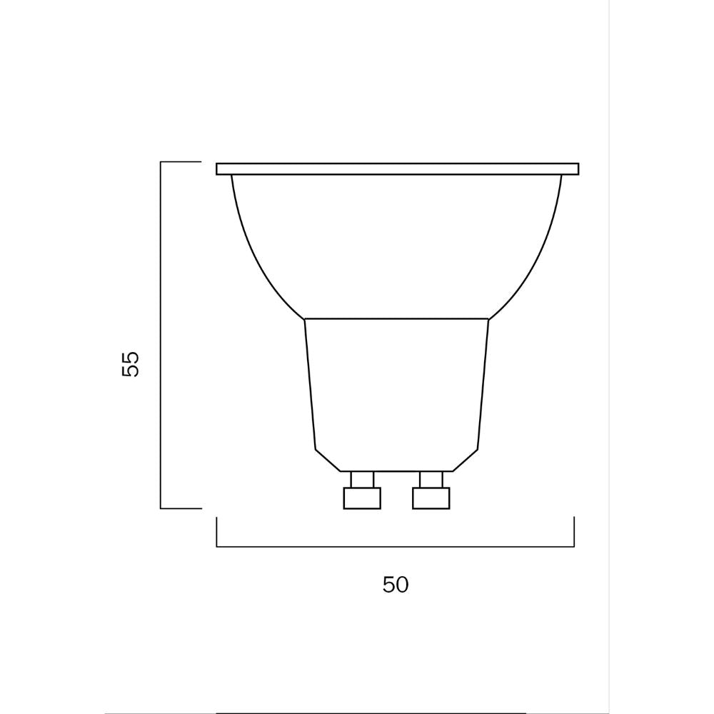 6W = 40W LED Dimmable GU10 Shape Globe-GLOBES-Telbix