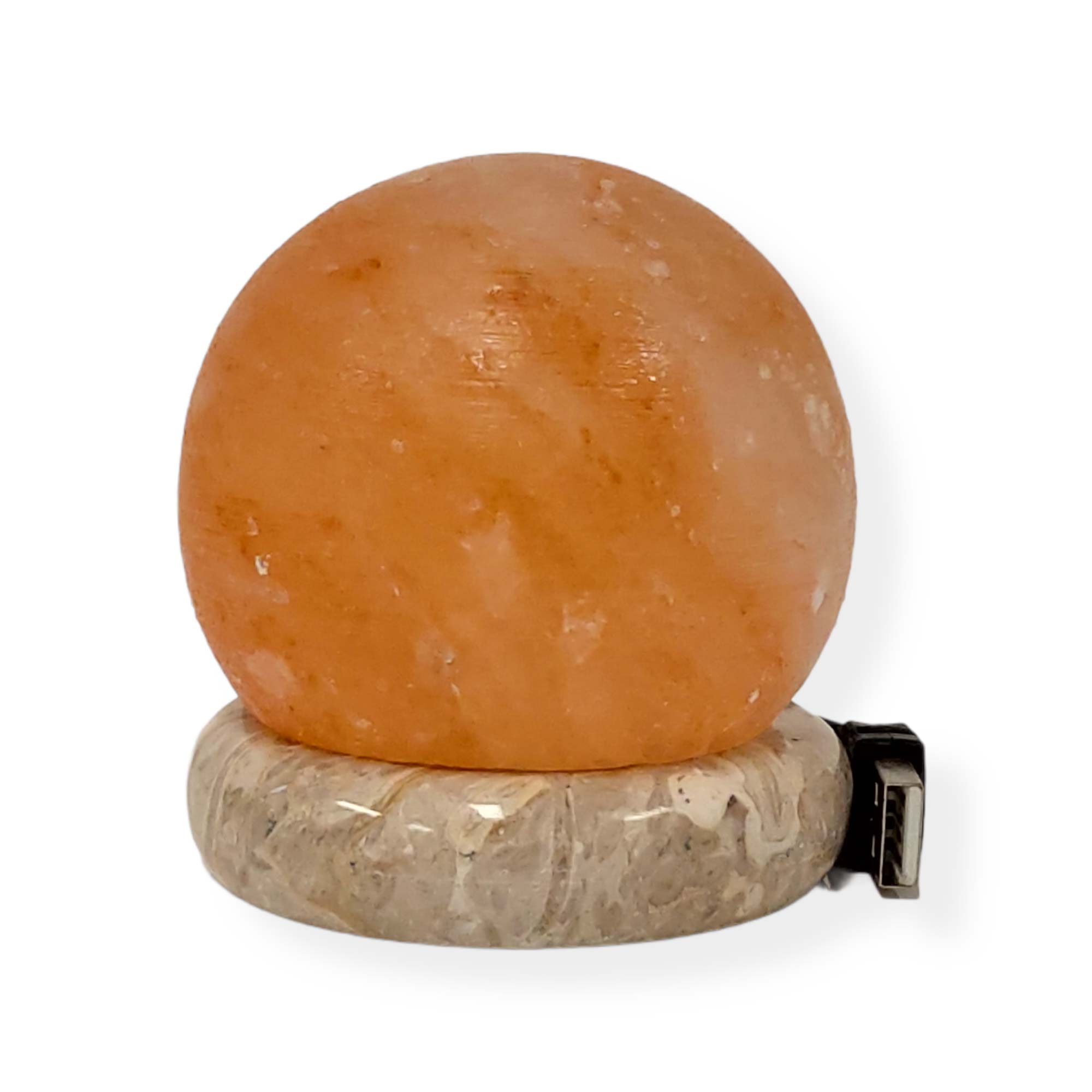 USB Himalayan Pink Rock Salt Lamp - Carved Shape Rocks Light Bulb Decor Lamps-Himalayan products-The Himalayan Salt Collective