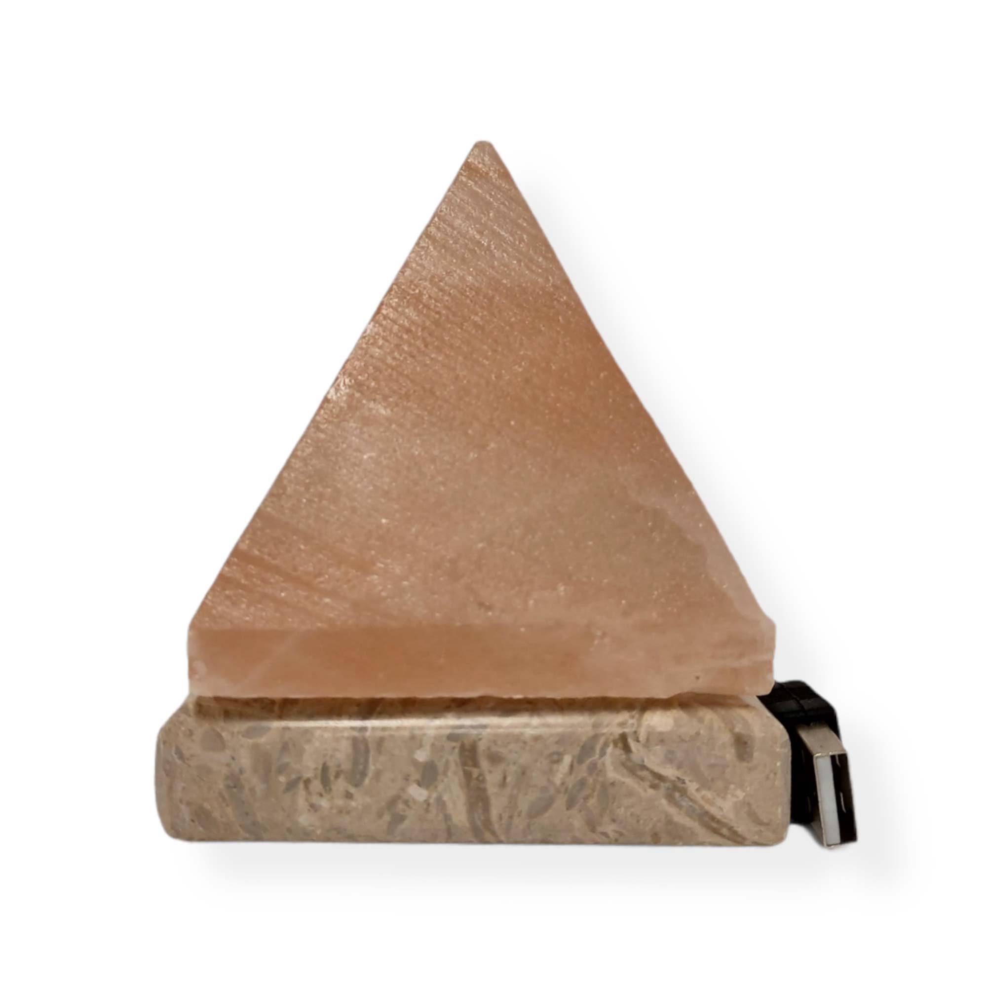 USB Himalayan Pink Rock Salt Lamp - Carved Shape Rocks Light Bulb Decor Lamps-Himalayan products-The Himalayan Salt Collective