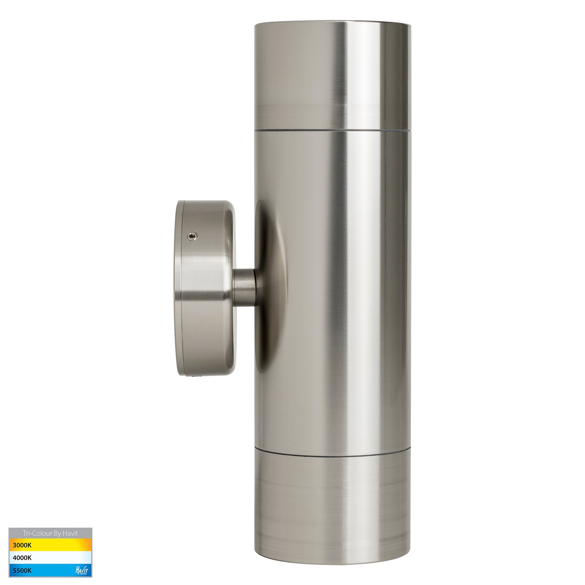 HV1008T - Maxi Tivah 316 Stainless Steel TRI Colour Up & Down Wall Pillar Lights