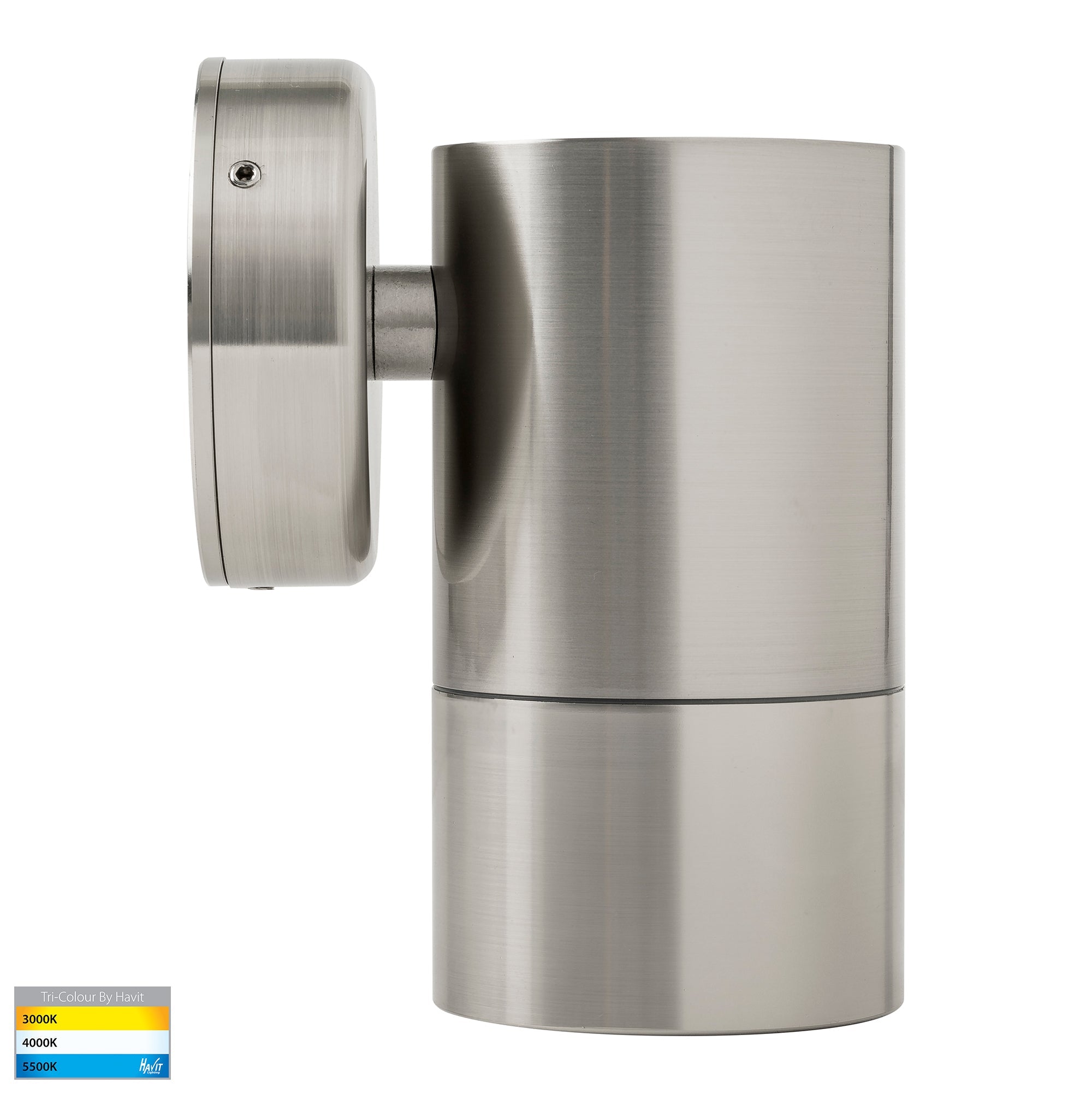 HV1108T - Maxi Tivah 316 Stainless Steel TRI Colour Fixed Down Wall Pillar Lights
