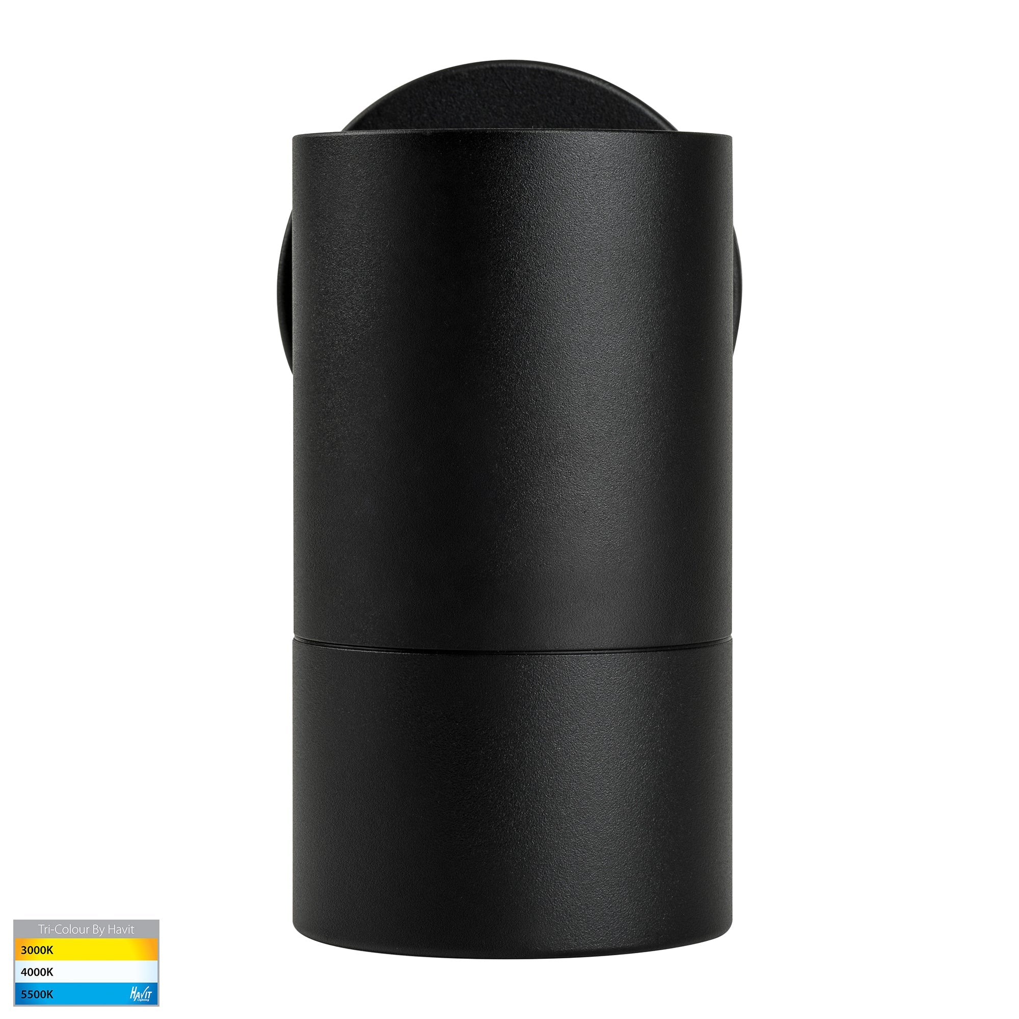 HV1128T - Maxi Tivah Aluminium Black TRI Colour Fixed Down Wall Pillar Lights