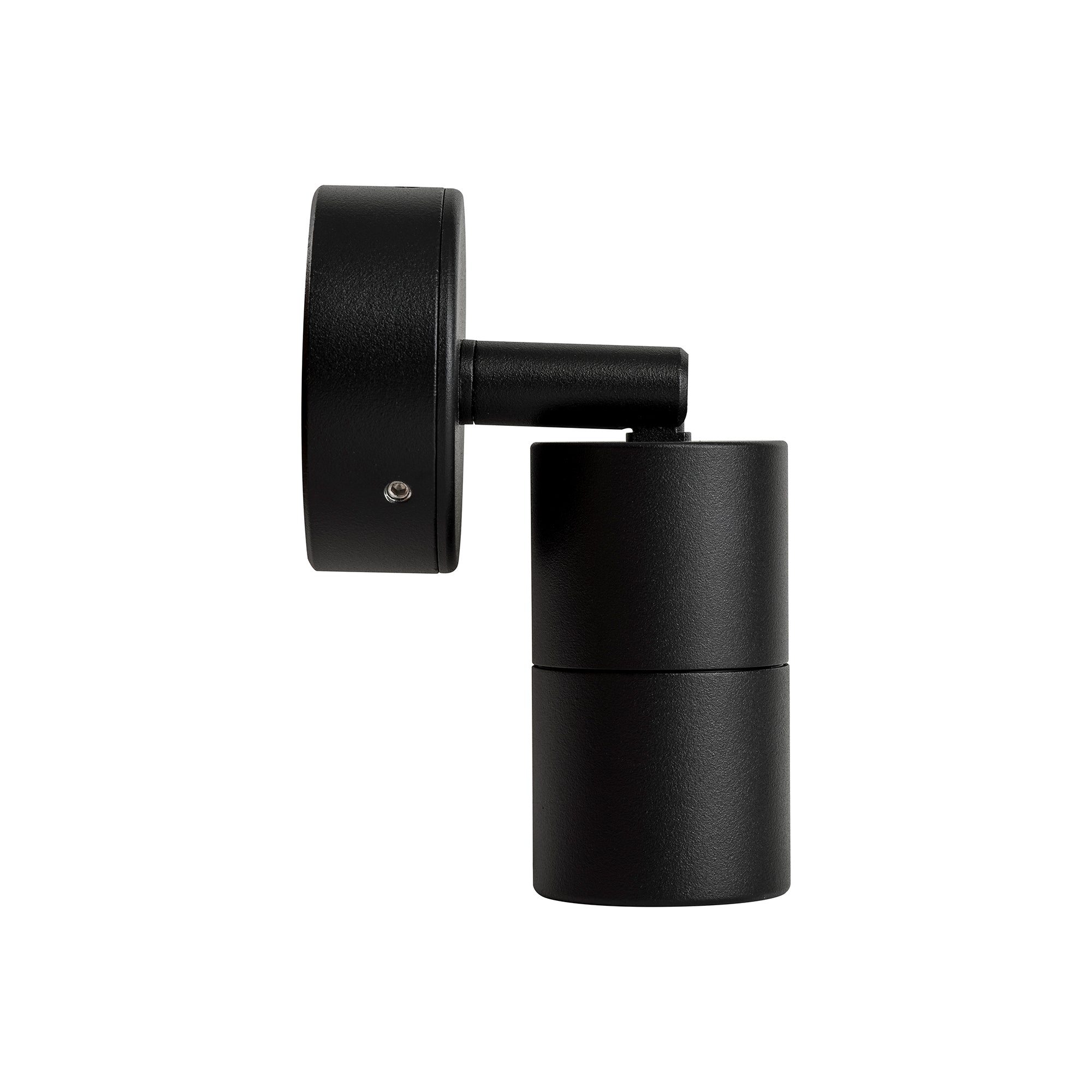 HV1227MR11NW - Mini Tivah Aluminium Black Single Adjustable Wall Pillar Lights