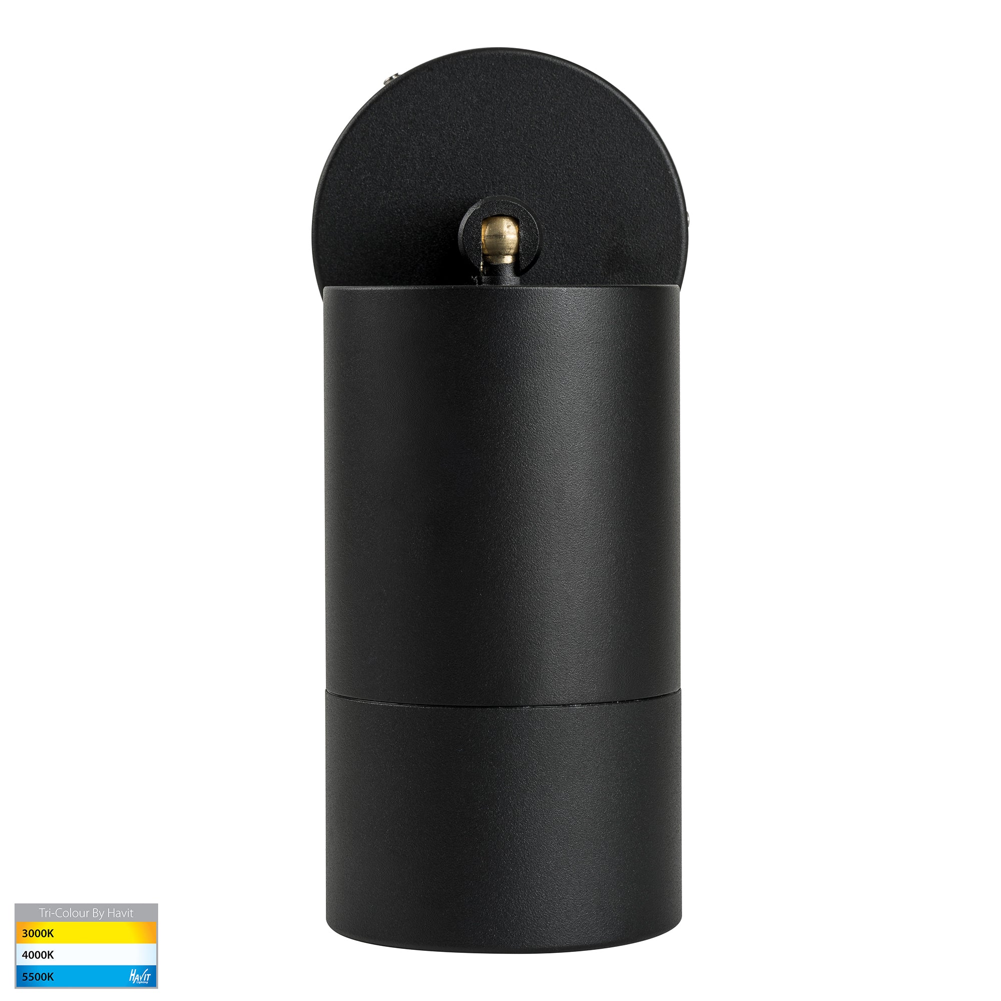 HV1228T - Maxi Tivah Aluminium Black TRI Colour Single Adjustable Wall Pillar Lights