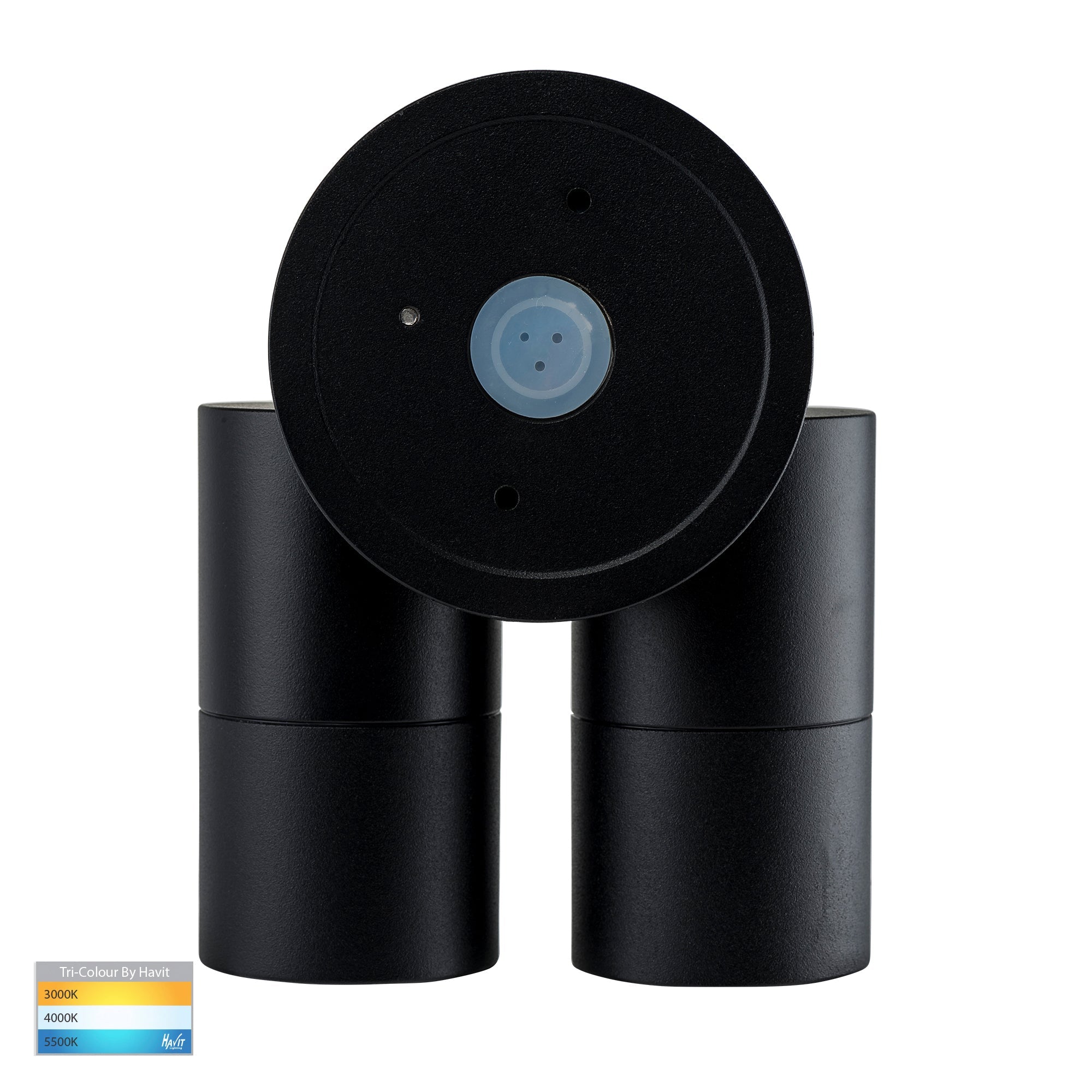 HV1325T-HV1327T - Tivah Black TRI Colour Double Adjustable Wall Pillar Lights