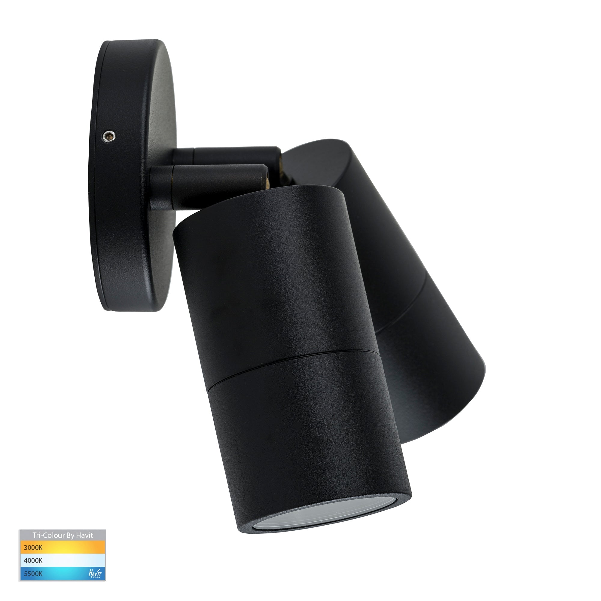 HV1325T-HV1327T - Tivah Black TRI Colour Double Adjustable Wall Pillar Lights