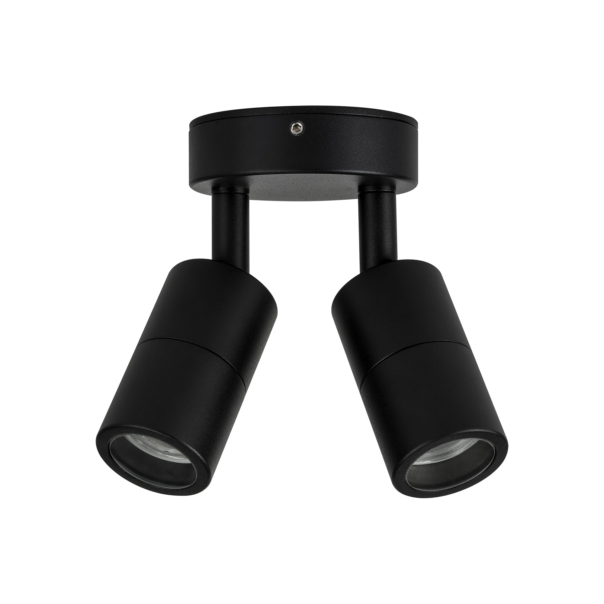 HV1327MR11NW - Mini Tivah Aluminium Black Double Adjustable Wall Pillar Lights