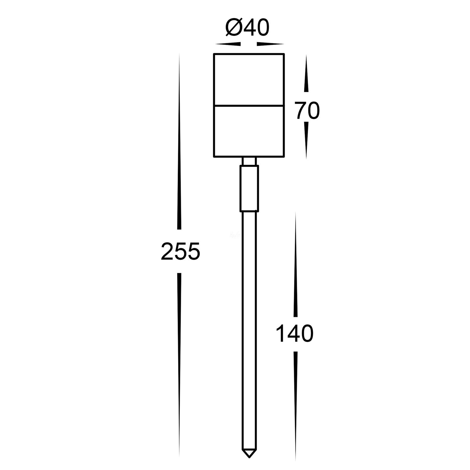 HV1426NW-SS316- Mini Tivah 316 Stainless Steel 3W Spike