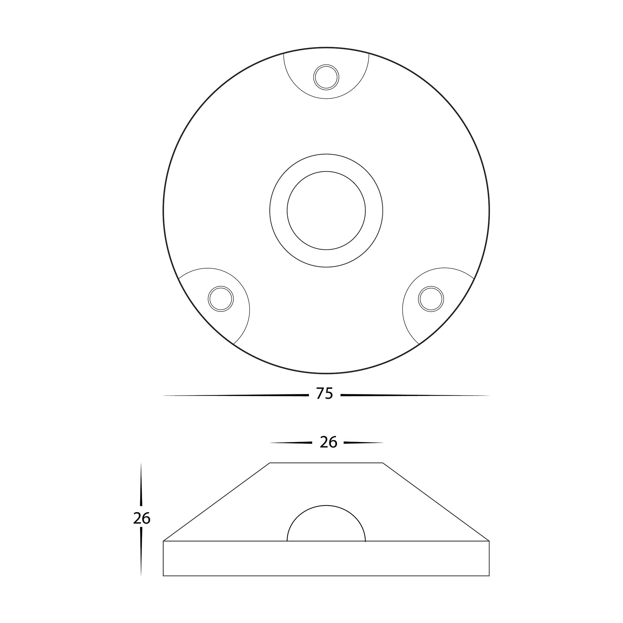 HV145-Base - Surface Mounted Base