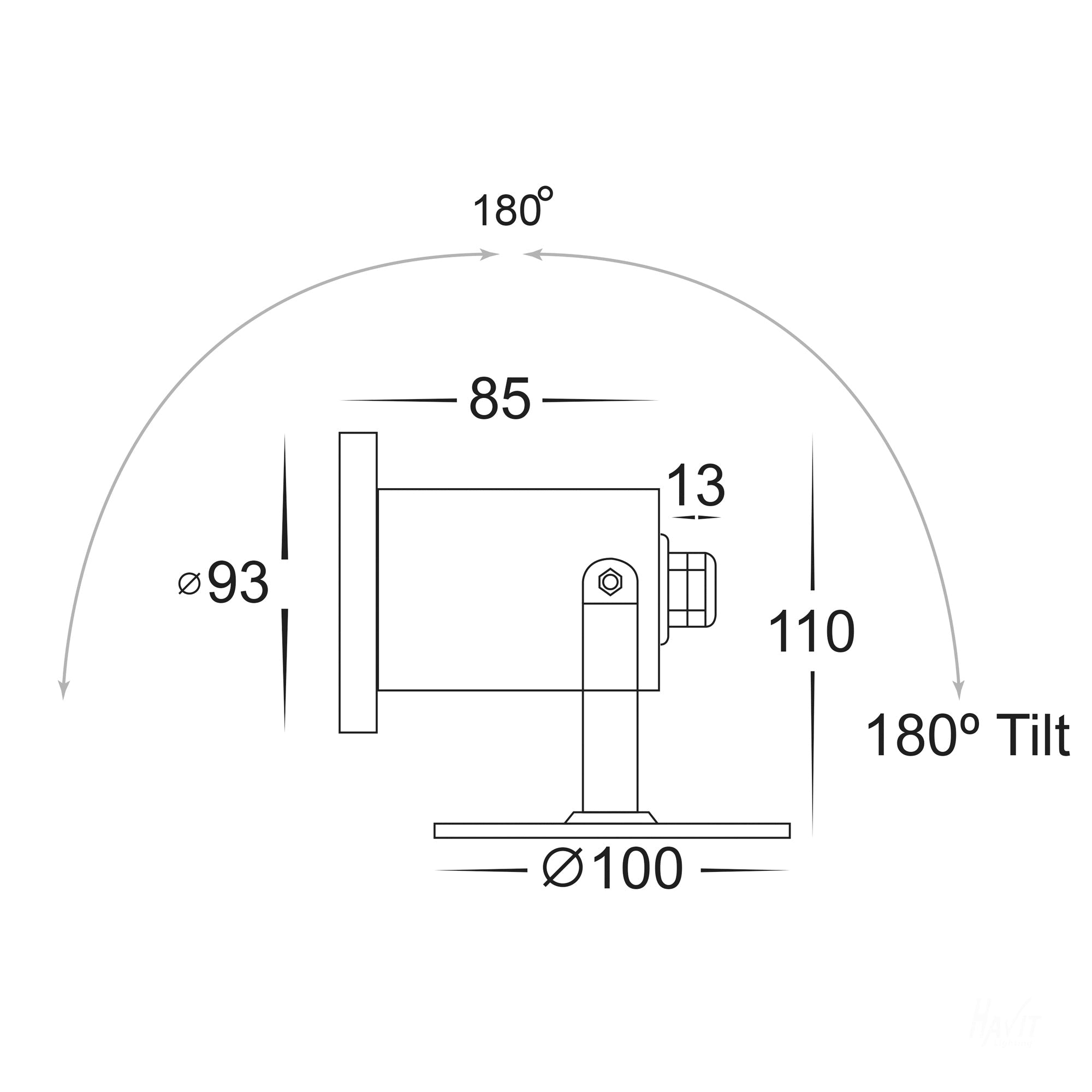 HV1491T - Onder 316 Stainless Steel TRI Colour LED Pond Light