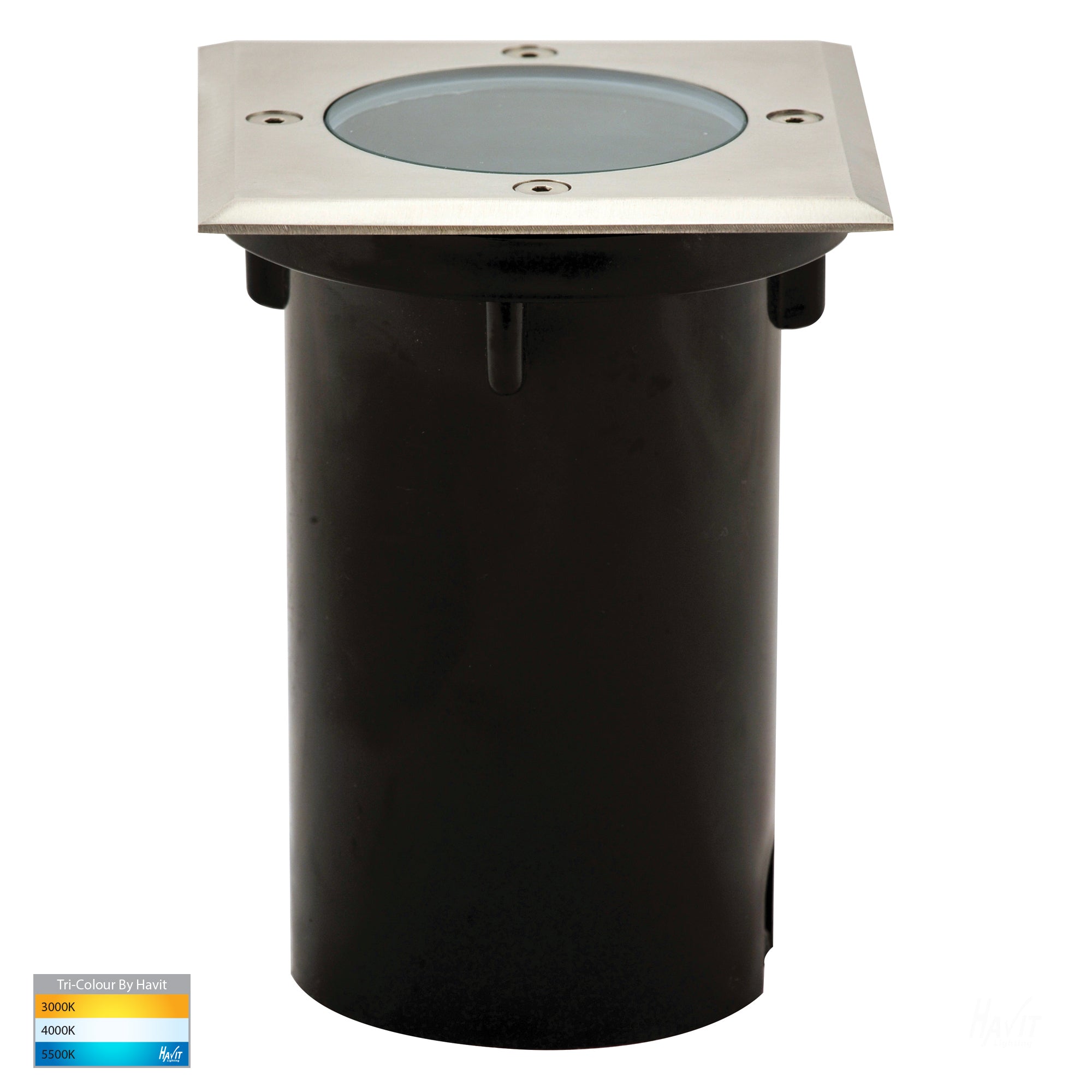 HV1701T - HV1706T - Metro Square 316 Stainless Steel TRI Colour Inground Lights