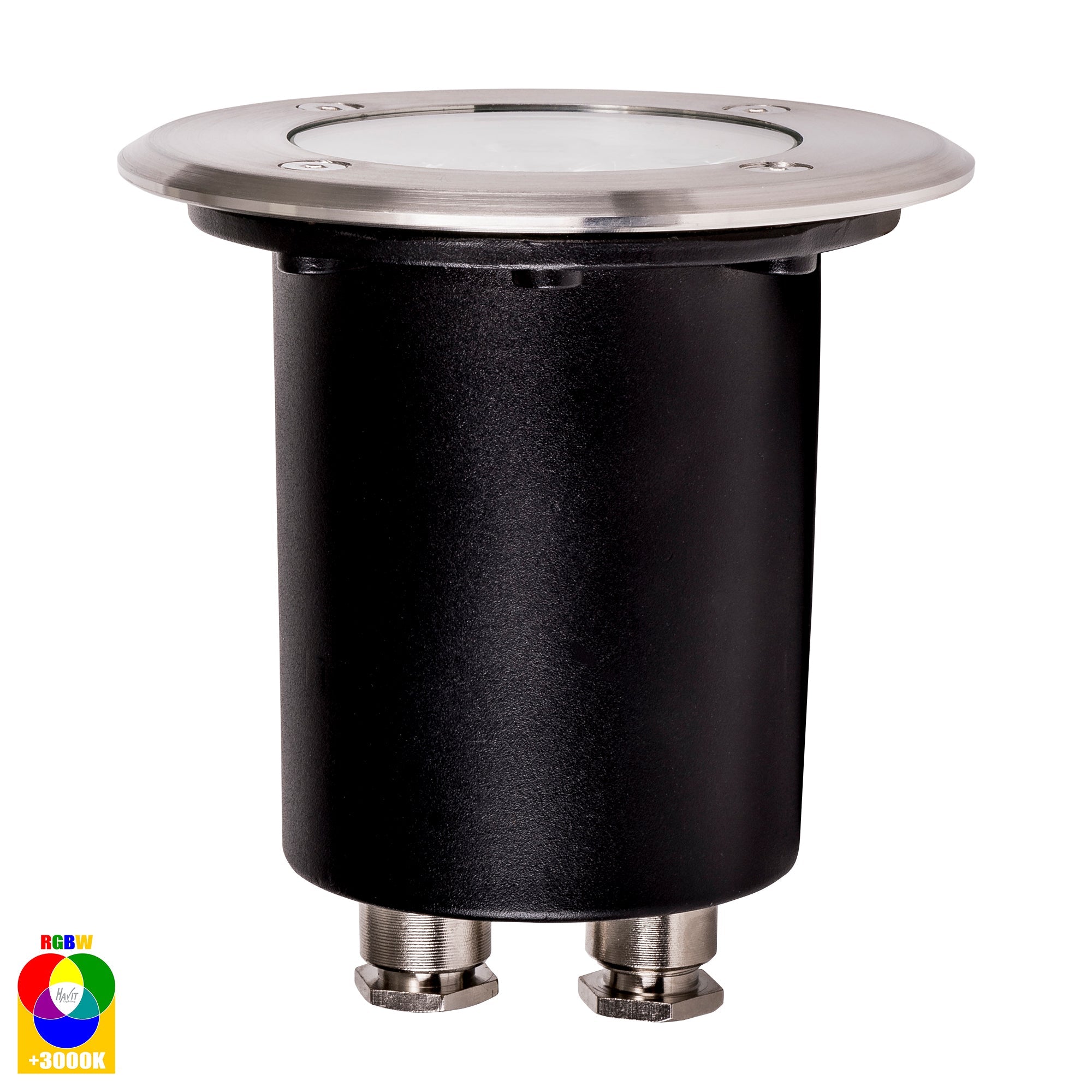 HV1801RGBW - Metro Round 316 Stainless Steel RGBW Inground Lights