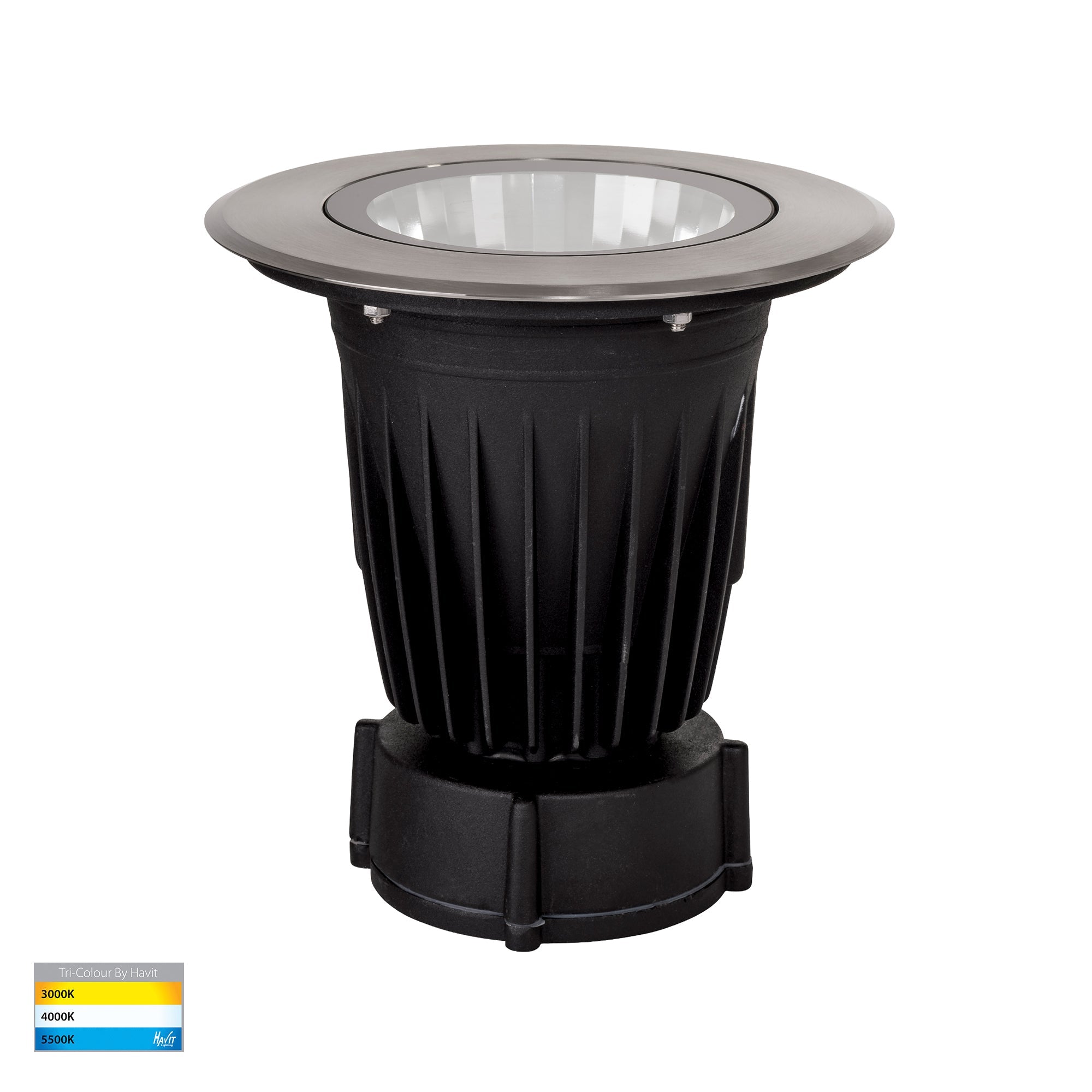 HV1834T-12V | HV1834T-240V - Klip 316 Stainless Steel 30w Narrow Beam LED Inground Light