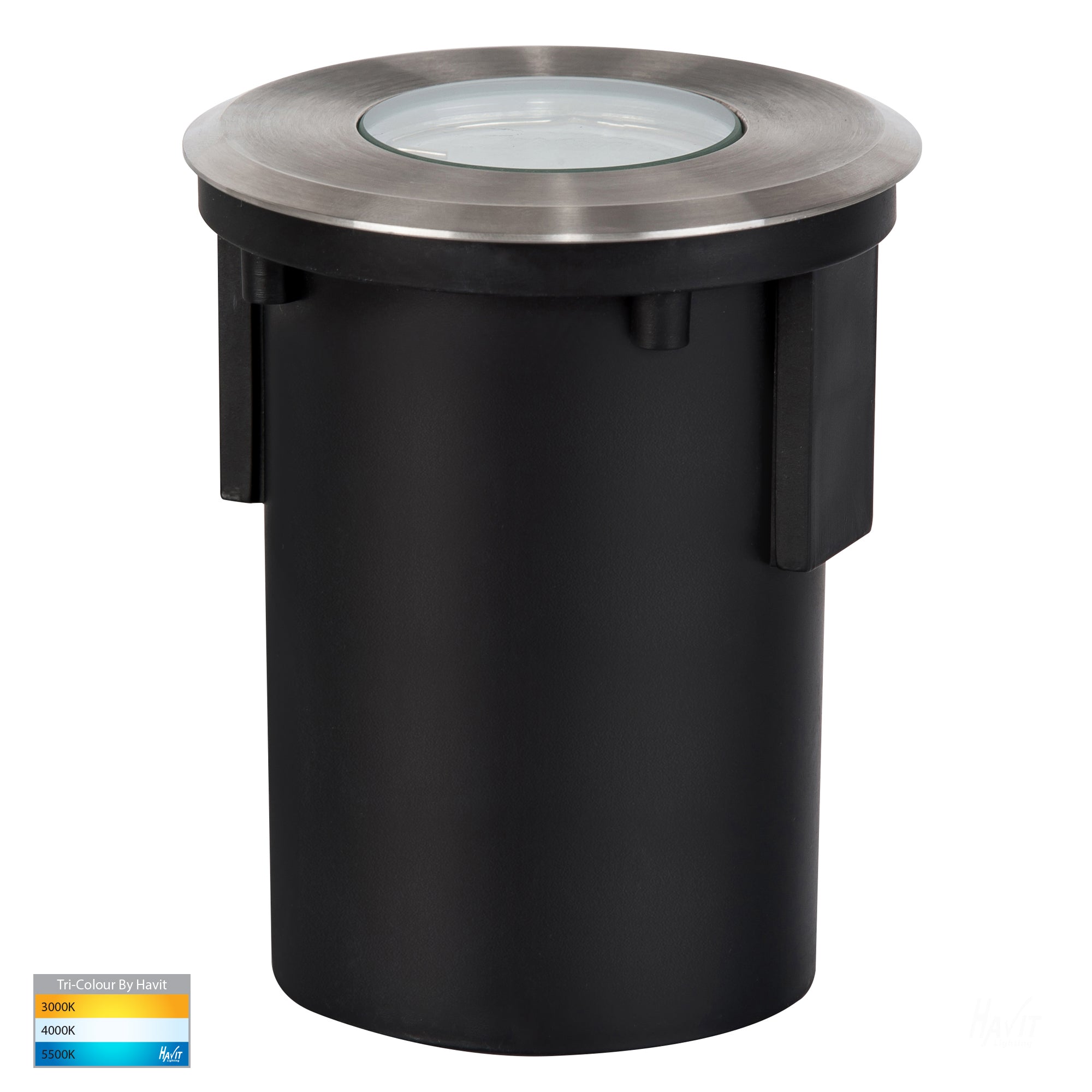 HV19022T-SS316 - HV19042T-SS316 - Ollo 316 Stainless Steel TRI Colour LED Step or Inground Light