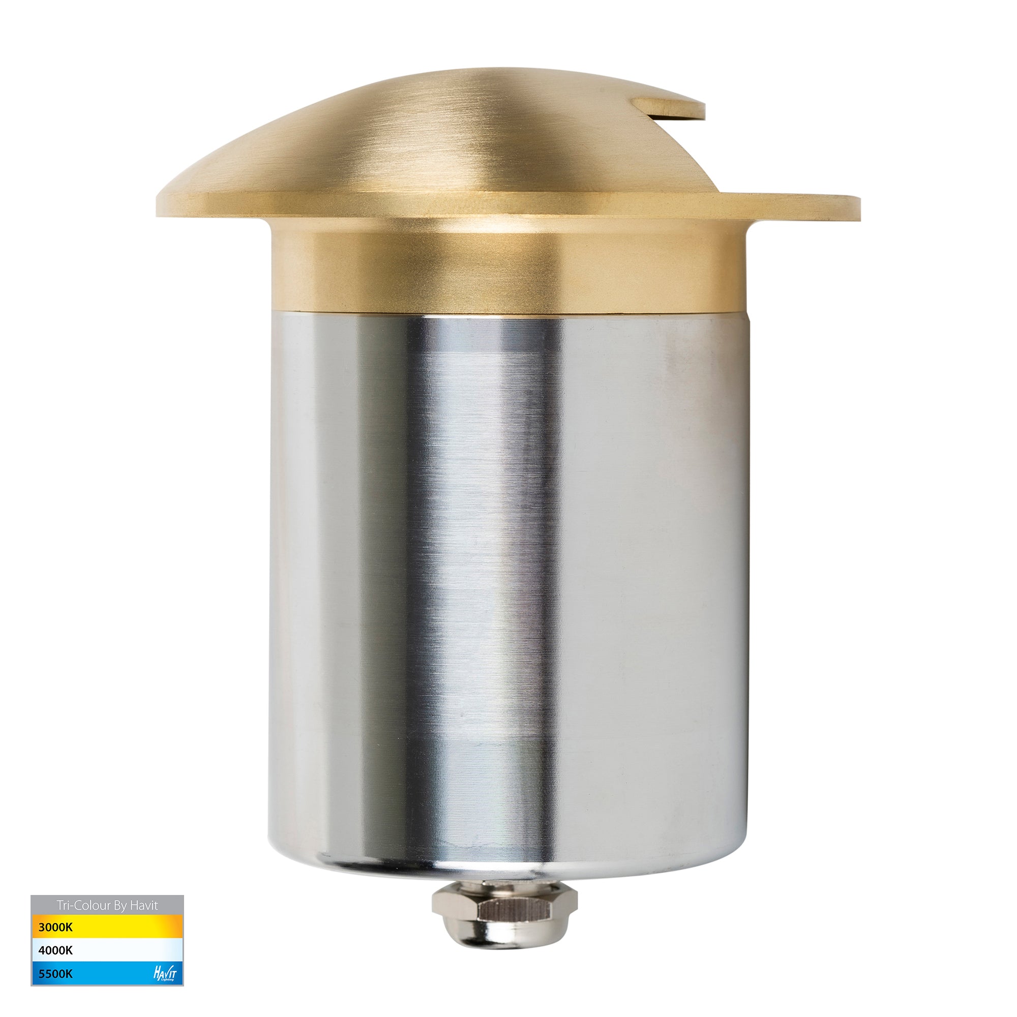 HV19062T-BR - Viale Brass TRI Colour LED Single Driveway Light