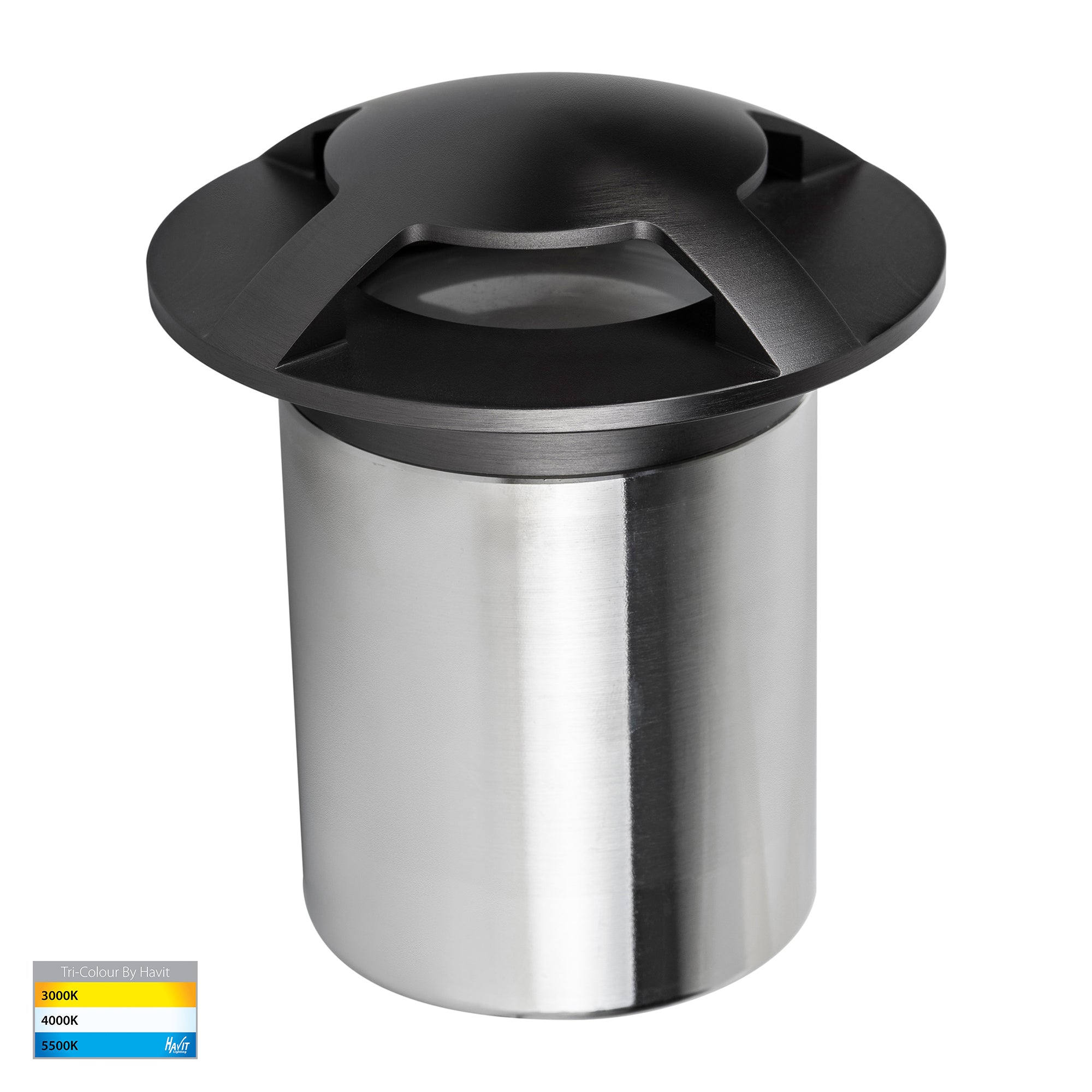 HV19092T-GPH - Viale Graphite Coloured Brass TRI Colour LED Four Way Driveway Light