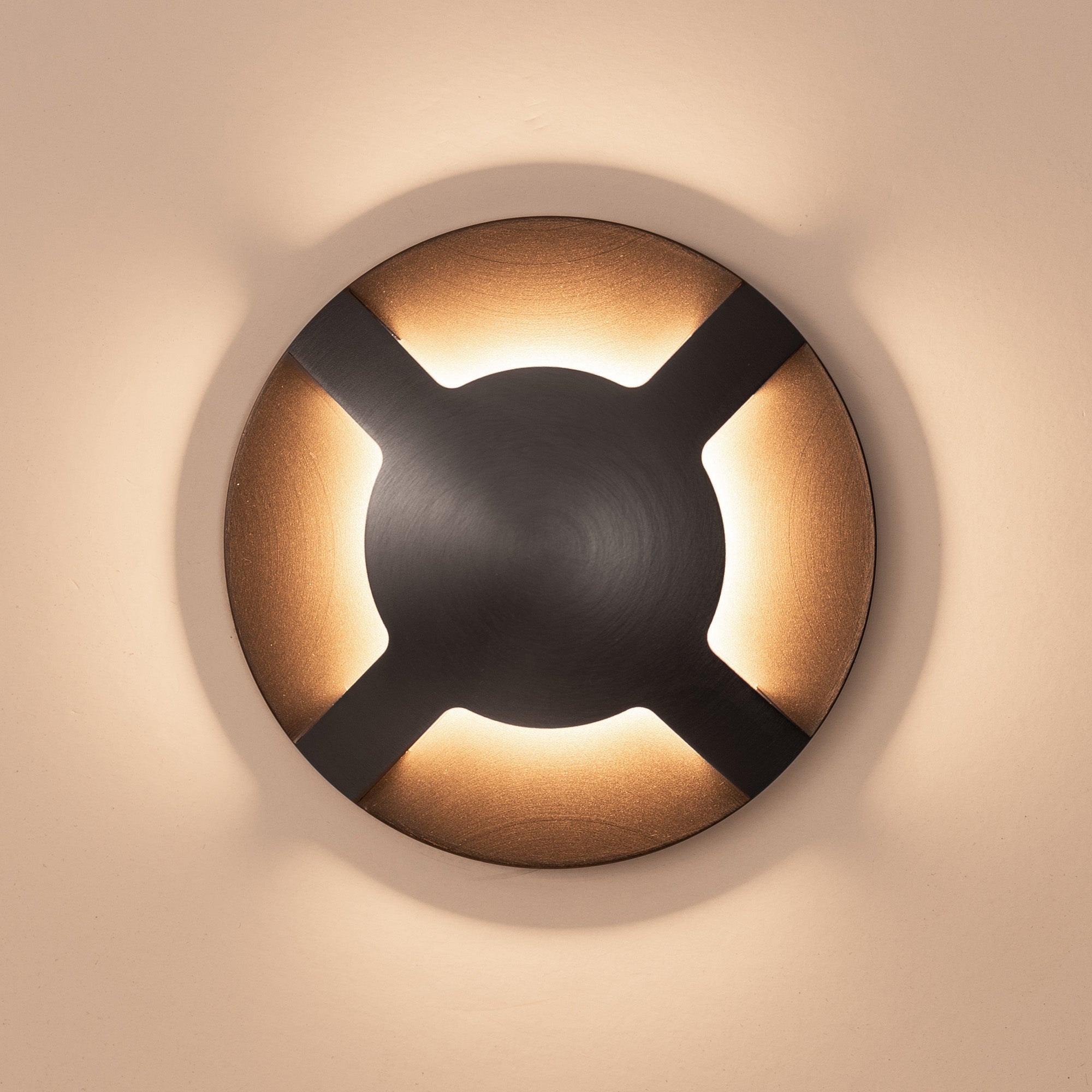 HV19092T-GPH - Viale Graphite Coloured Brass TRI Colour LED Four Way Driveway Light