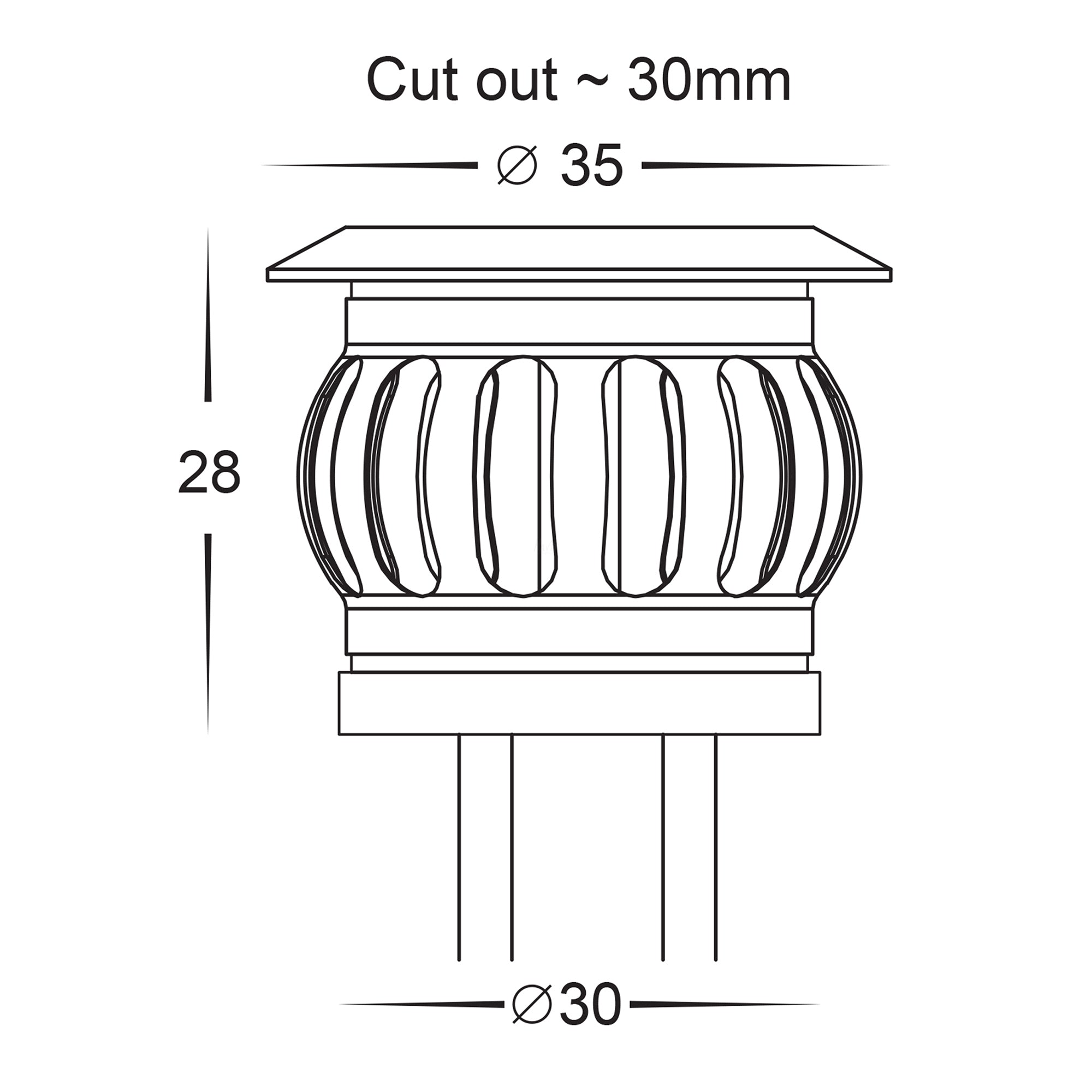 HV2826RGBCW | HV28261RGBCW - Flame 316 Stainless Steel RGBCW Deck Lights