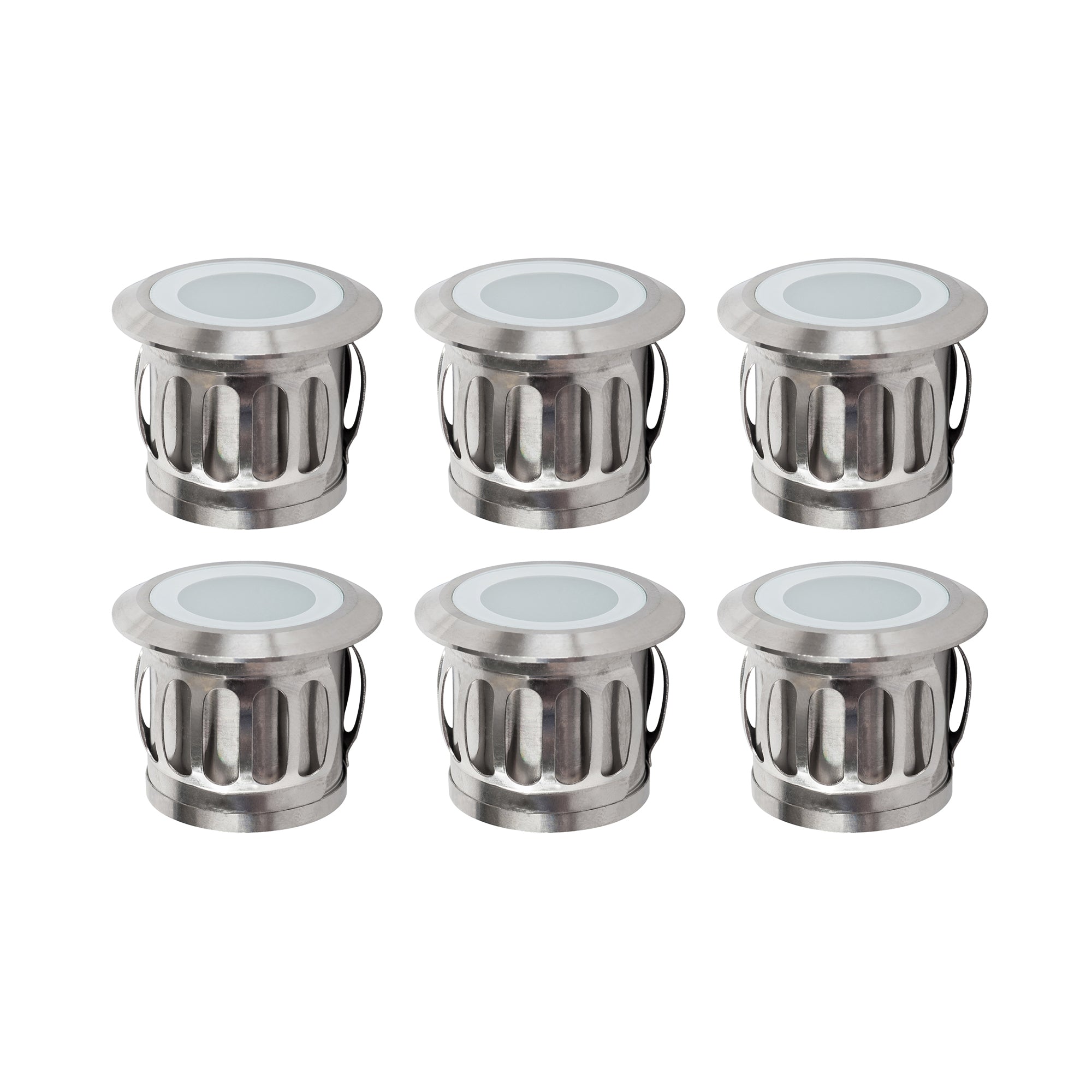 HV2826RGB - Flame RGB 316 Stainless Steel 6 X 0.5w Deck Light Kits