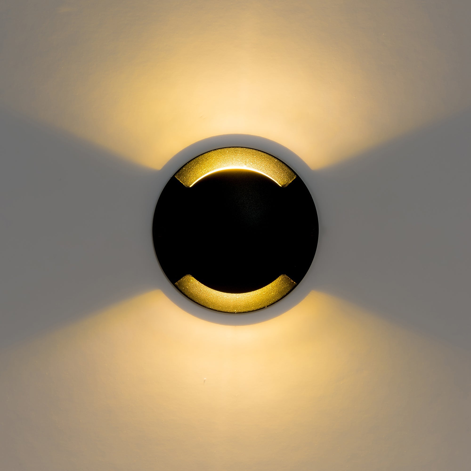 HV2872-BLK - Dome Black Aluminium Two Way LED Deck Lights