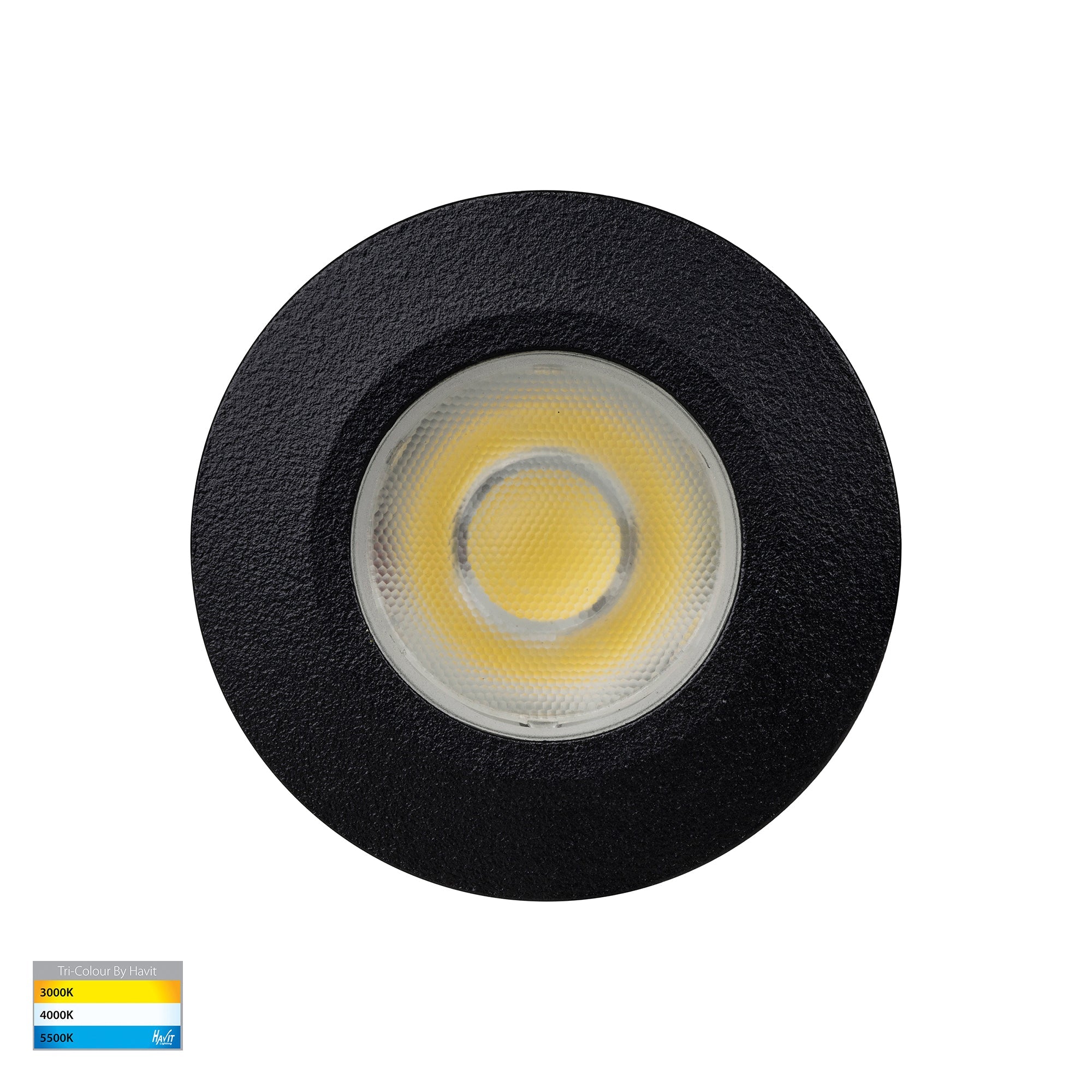 HV2893T-BLK-12V - Dek Black 316 Stainless Steel LED Deck or Inground Light