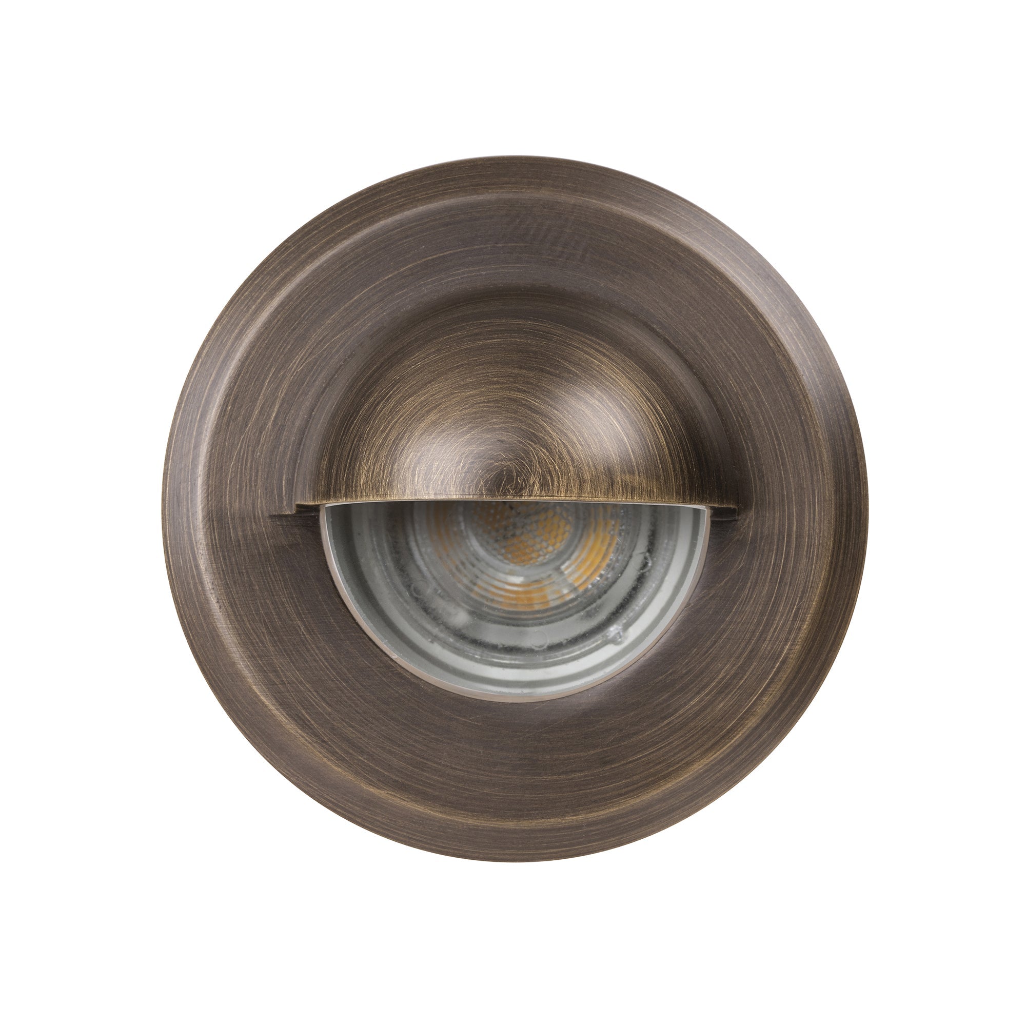 HV2899NW-AB - Lokk Antique Brass LED Wall Light with Eyelid