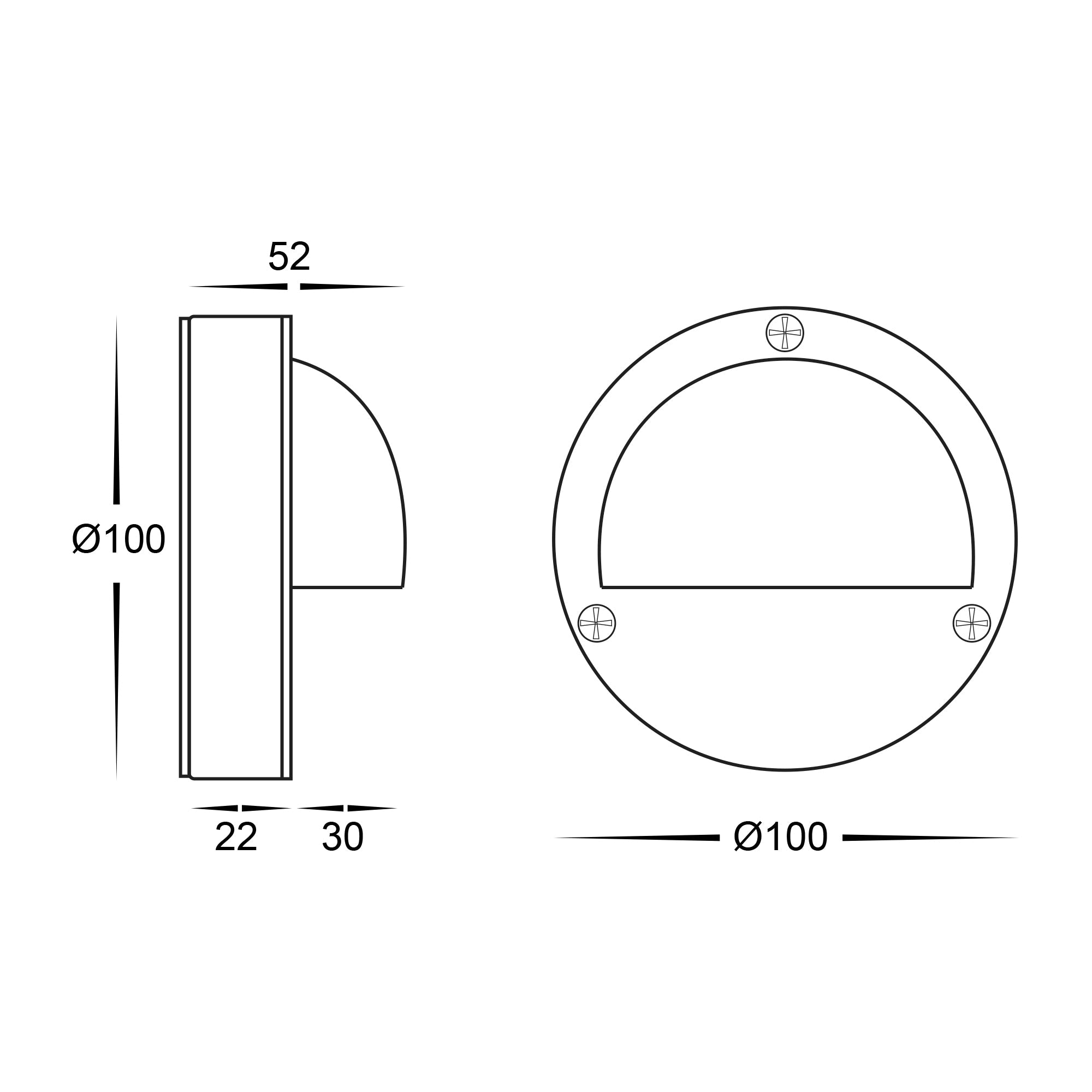 HV2901-HV2904 - Pinta 316 Stainless Steel Step Lights with Eyelid