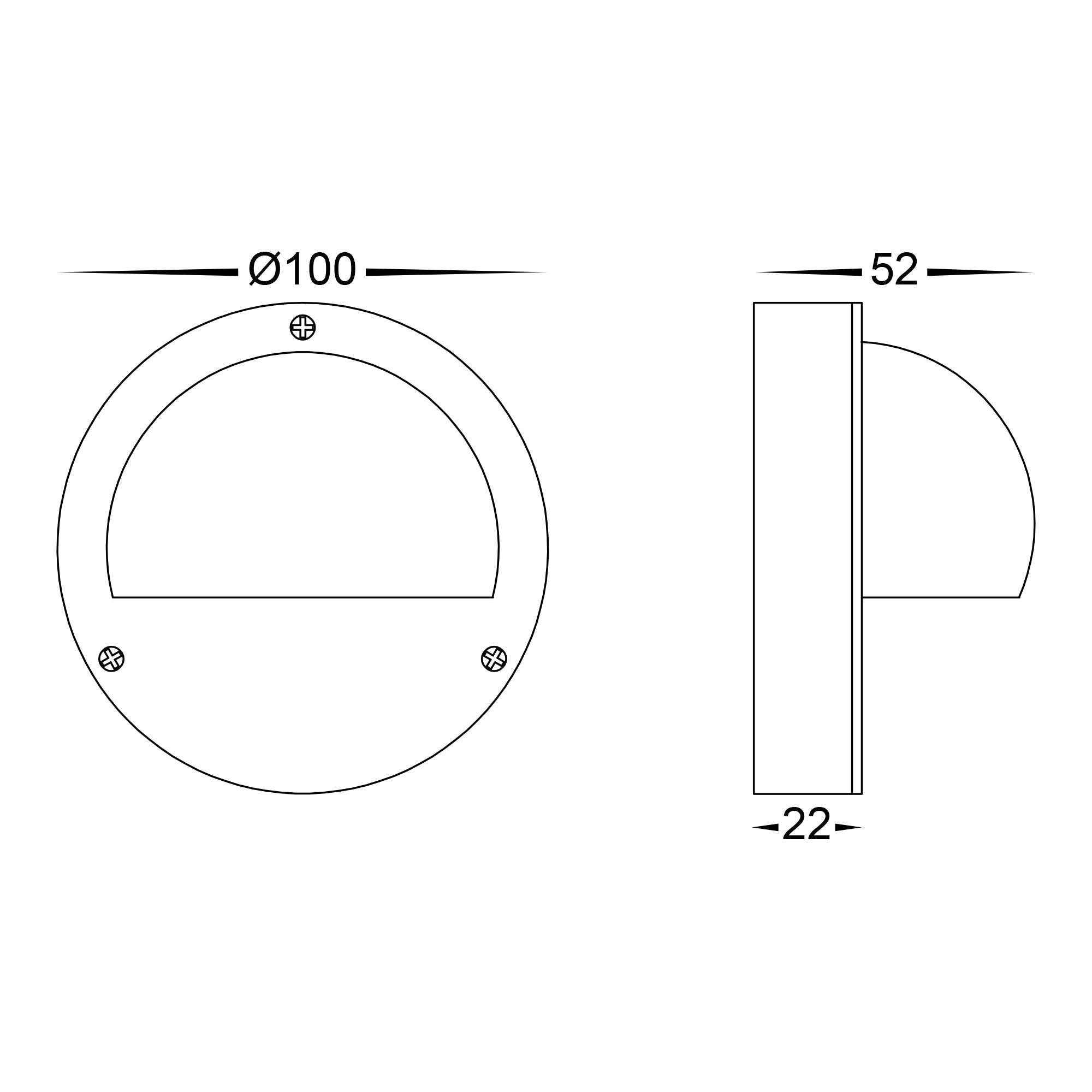 HV2903T-BR - HV2904T-BR - Pinta Solid Brass Step Lights with Eyelid