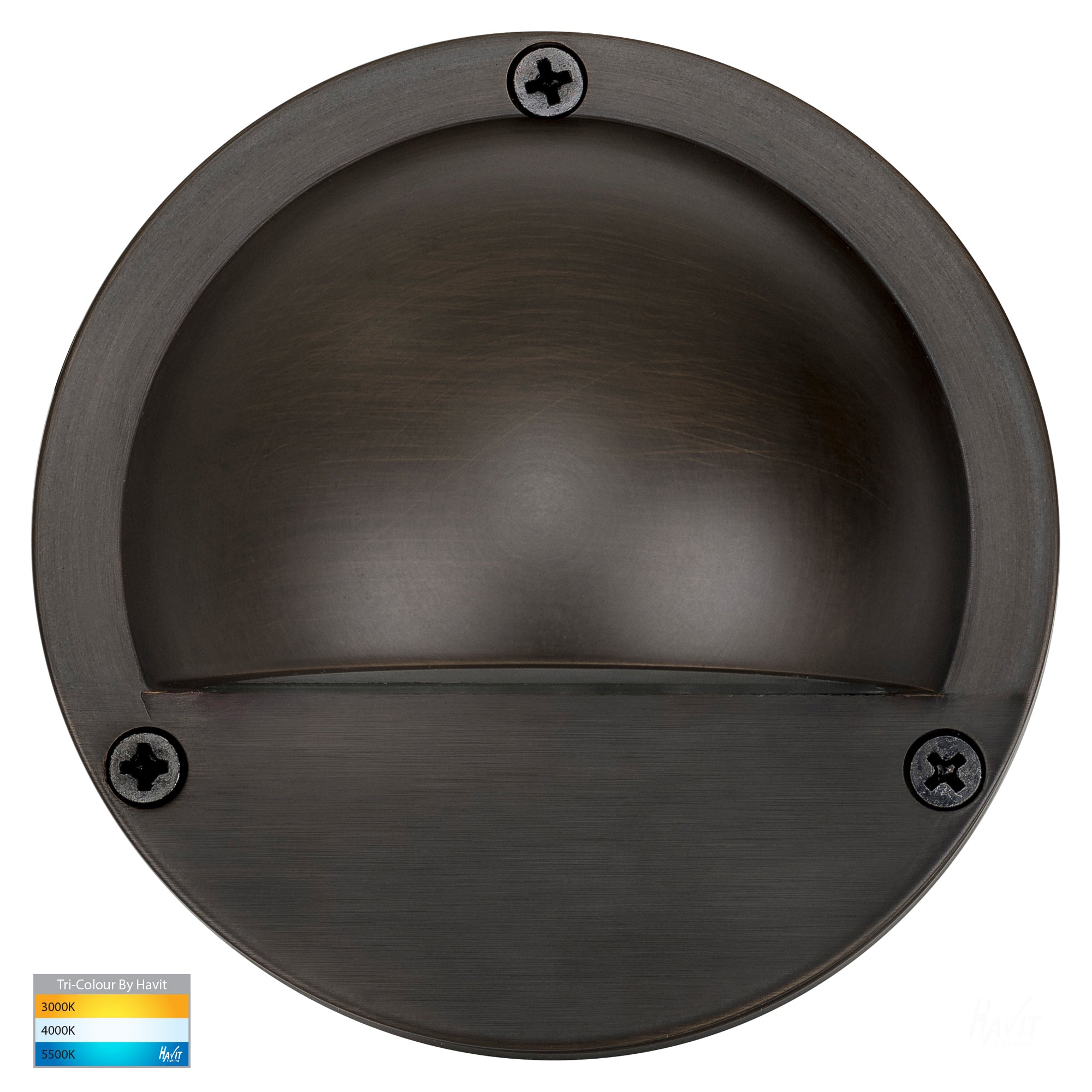 HV2901-AB - HV2904-AB - Pinta Antique Brass Step Lights with Eyelid