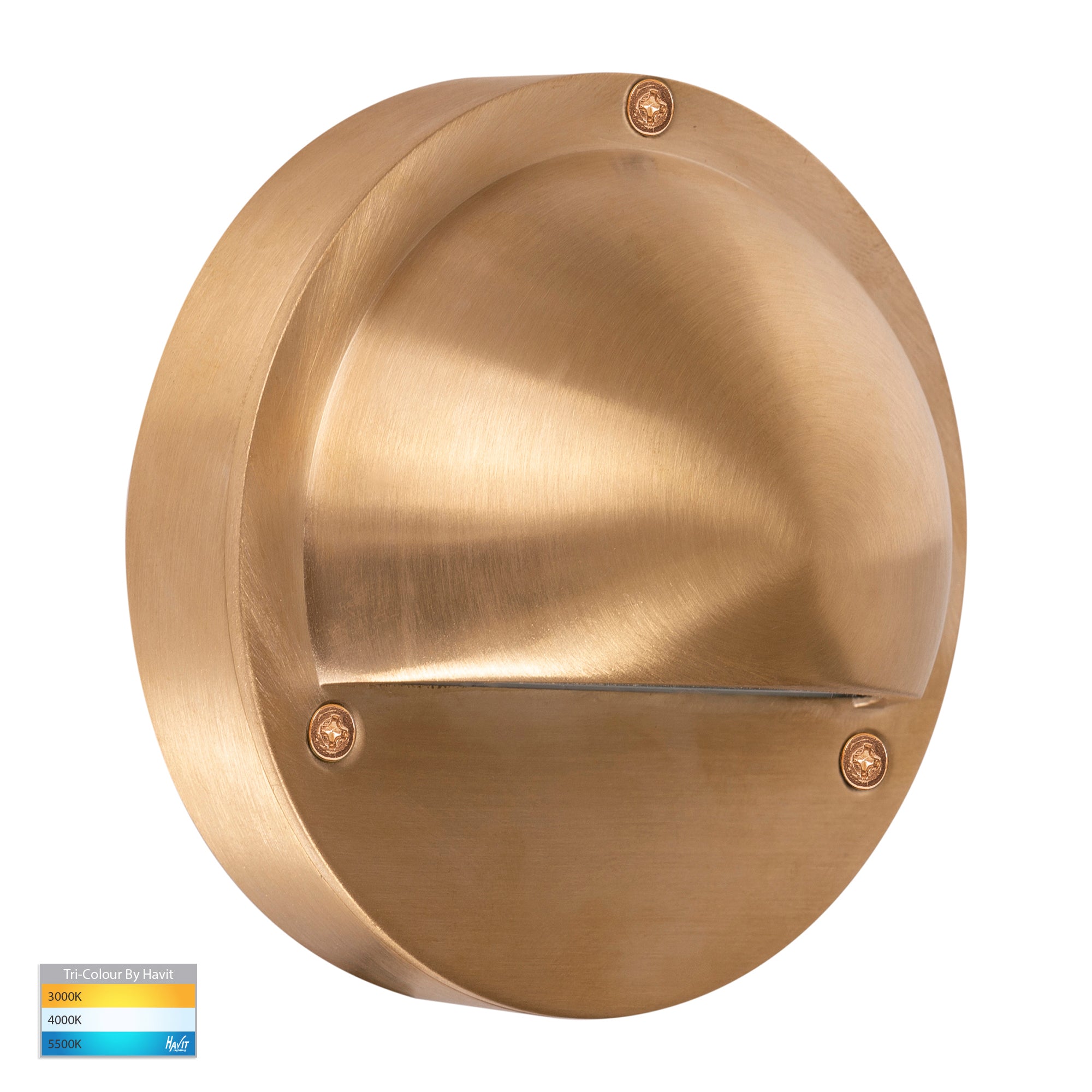 HV2903T-BR - HV2904T-BR - Pinta Solid Brass Step Lights with Eyelid