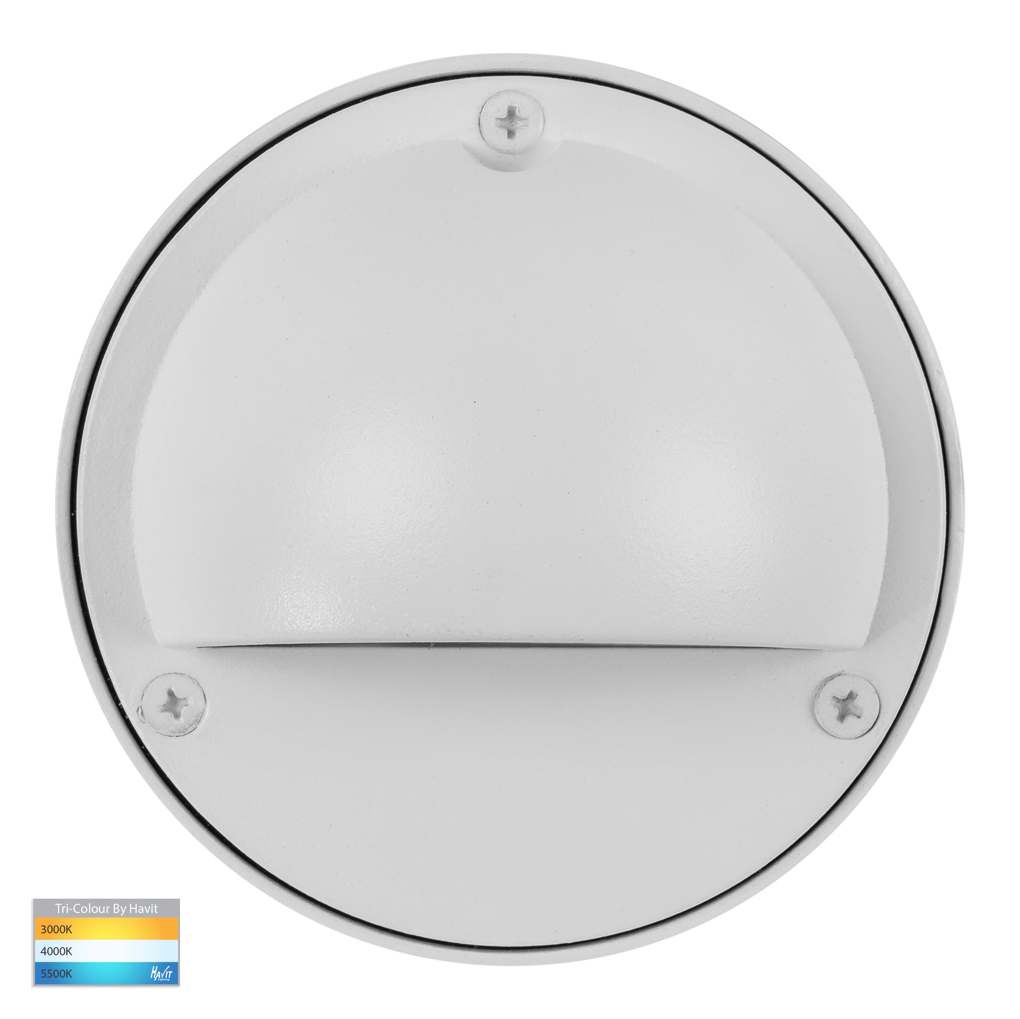 HV2923T-WHT | HV2924T-WHT - Pinta White Step Lights with Eyelid
