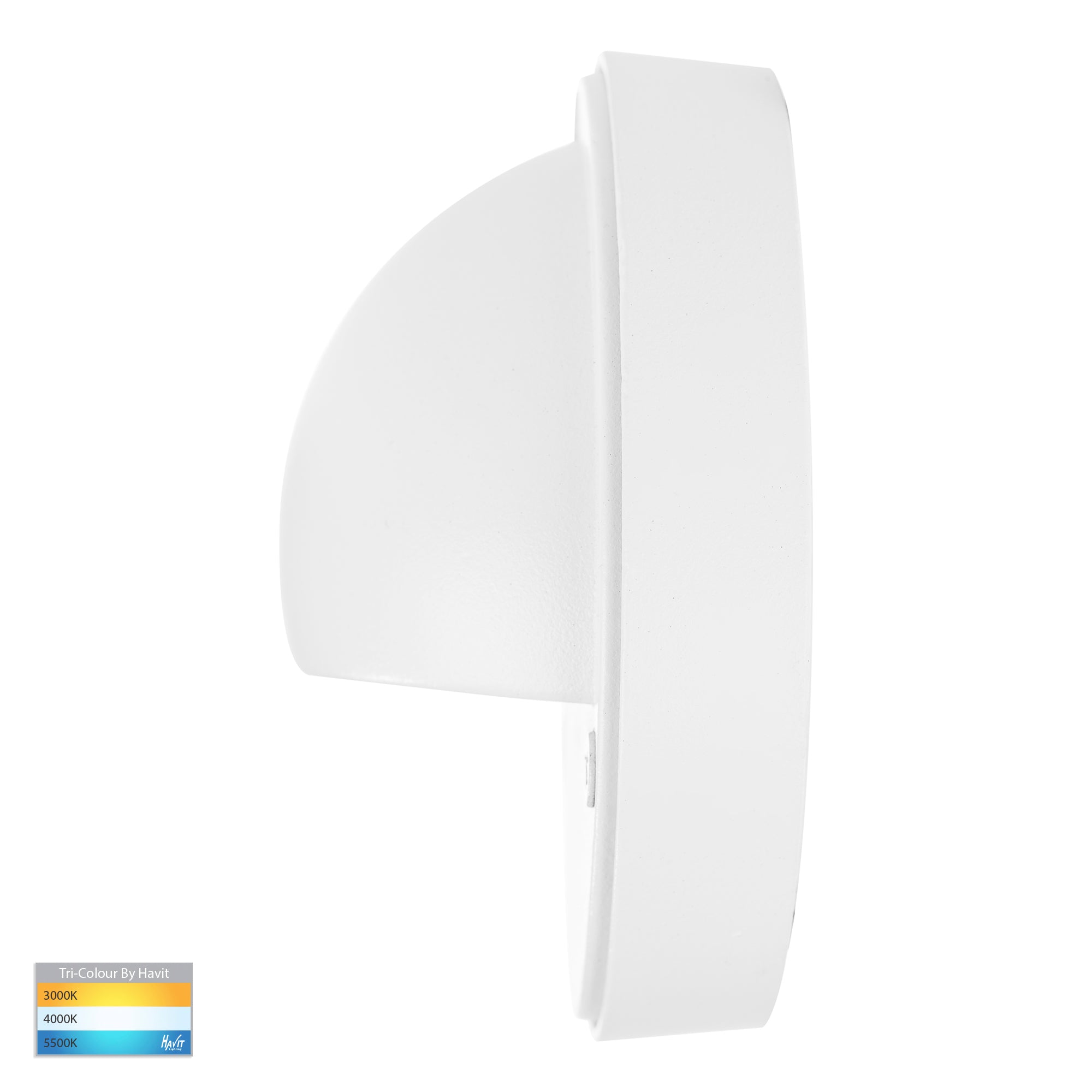HV2923T-WHT | HV2924T-WHT - Pinta White Step Lights with Eyelid